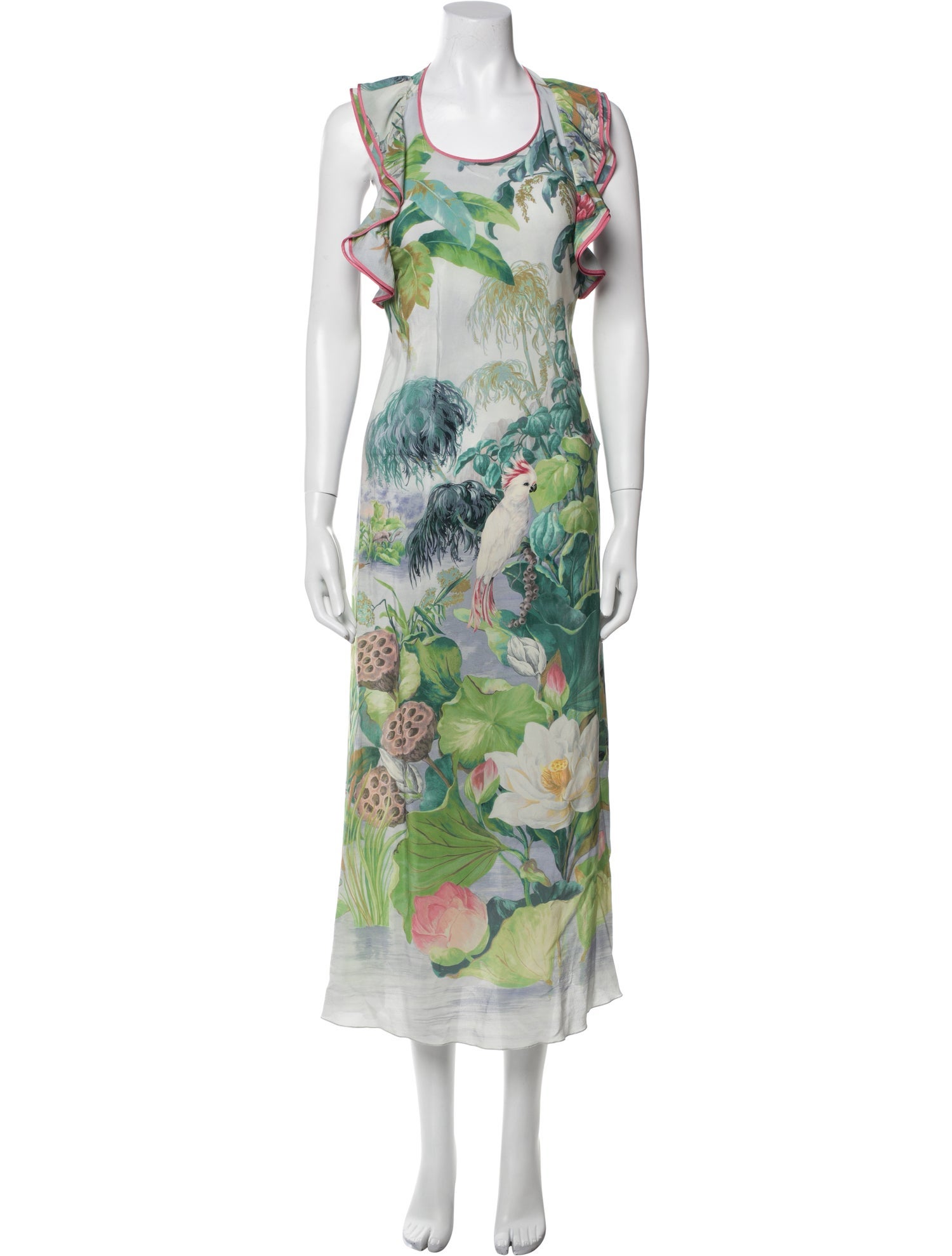 Red Valentino Silk Long Dress w/ Tags