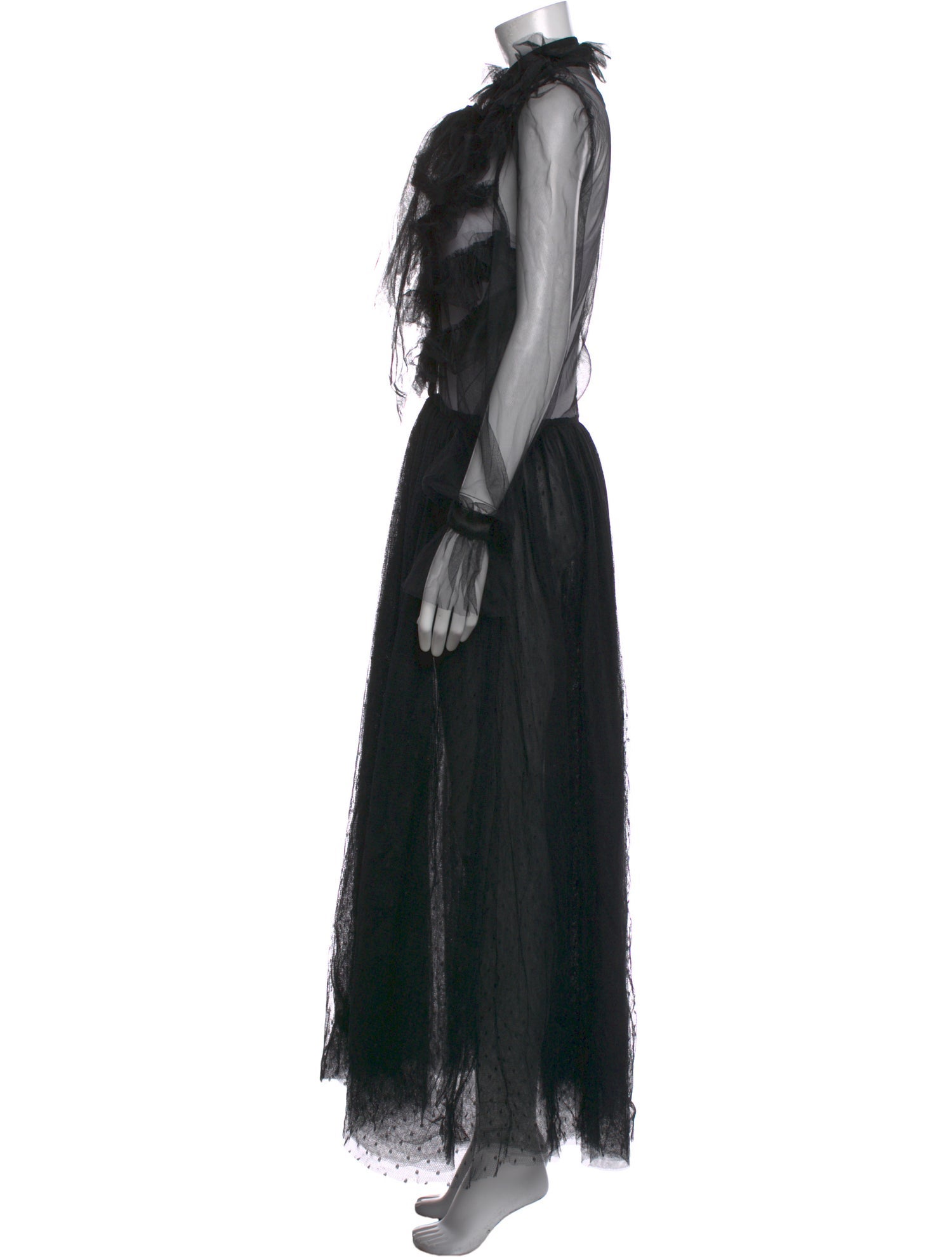 Red Valentino Mesh Long Dress