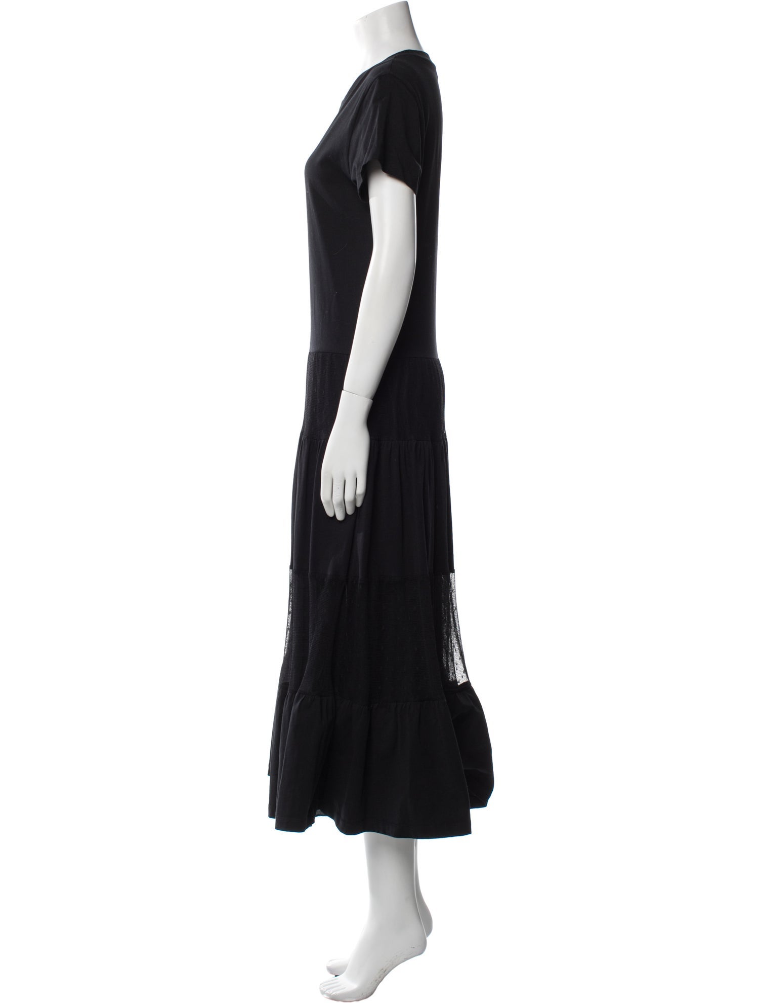 Red Valentino Crew Neck Long Dress