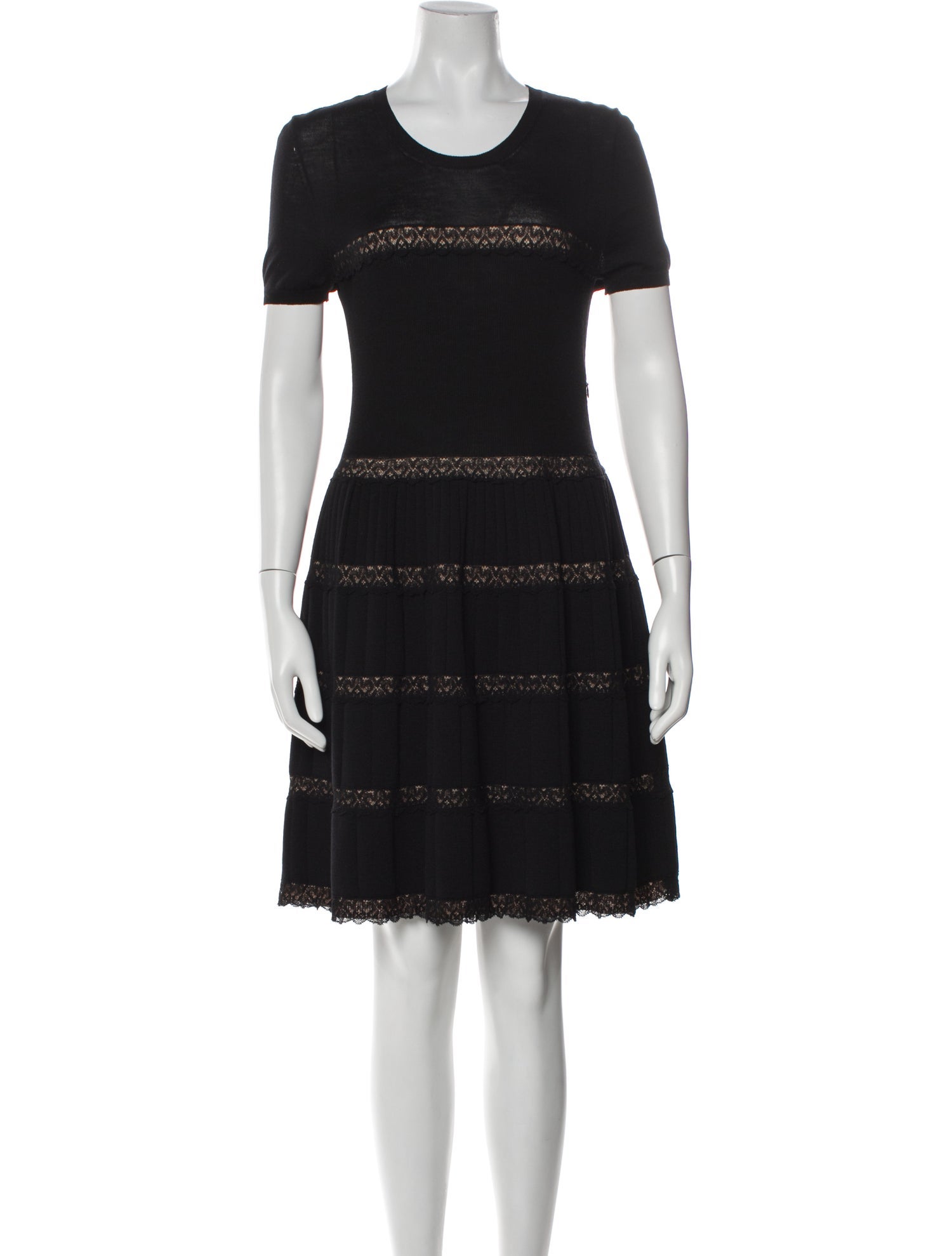 Red Valentino Wool Knee-Length Dress