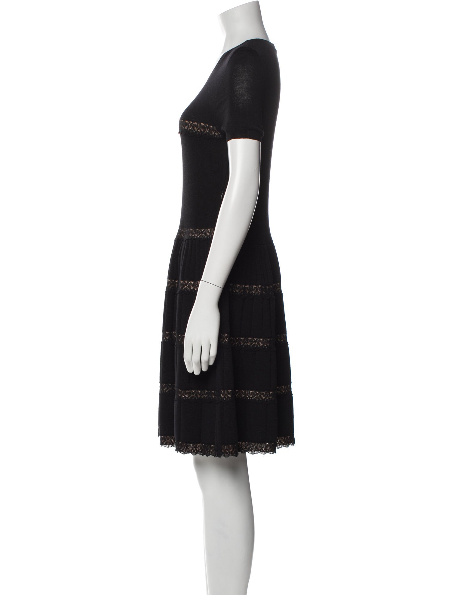 Red Valentino Wool Knee-Length Dress