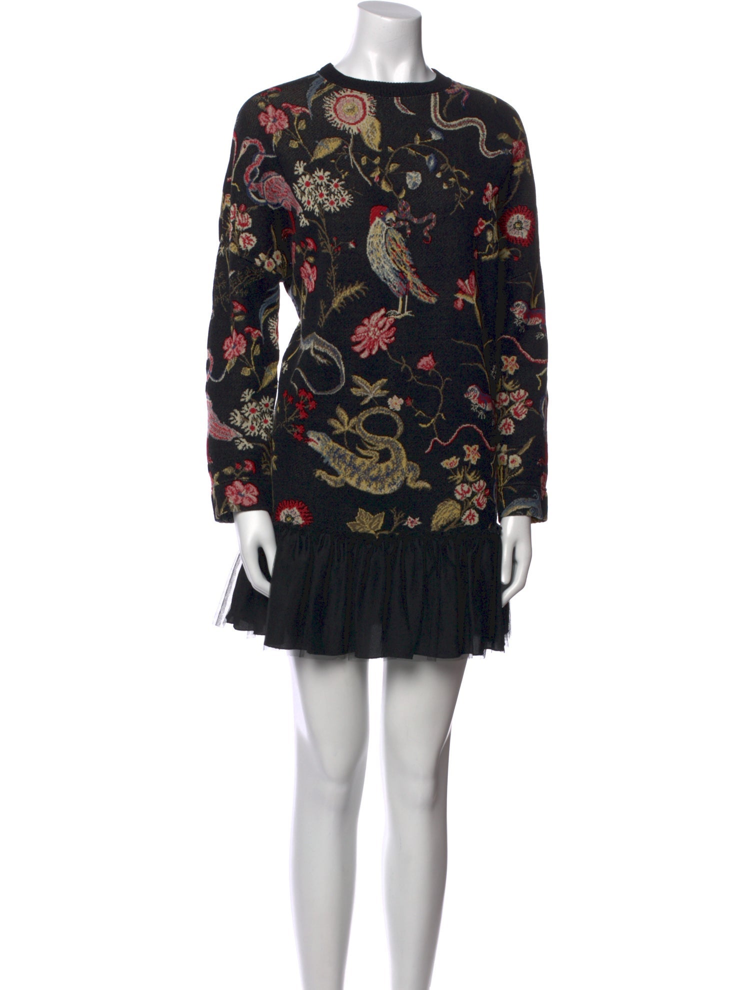 Red Valentino Floral Print Mini Dress