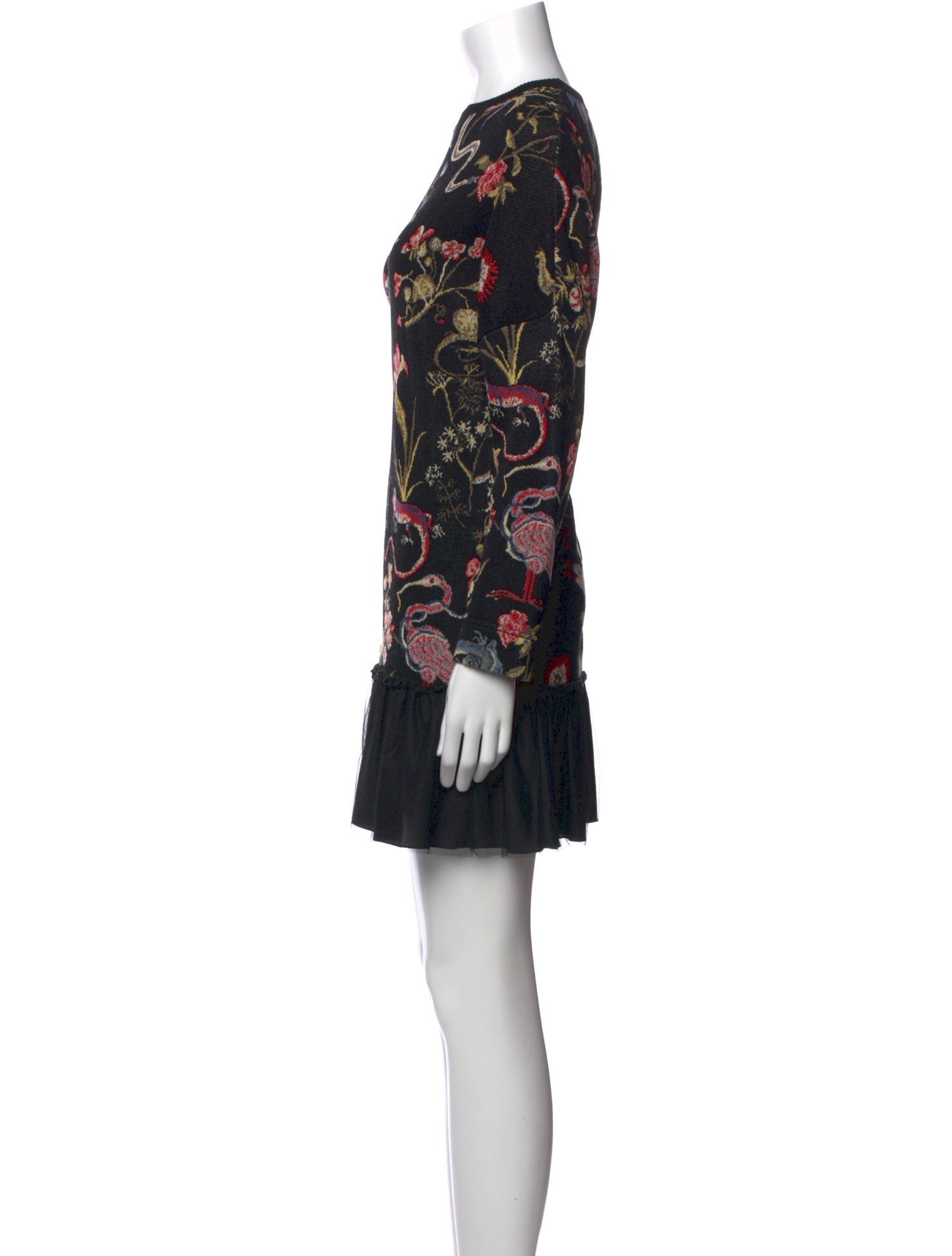 Red Valentino Floral Print Mini Dress