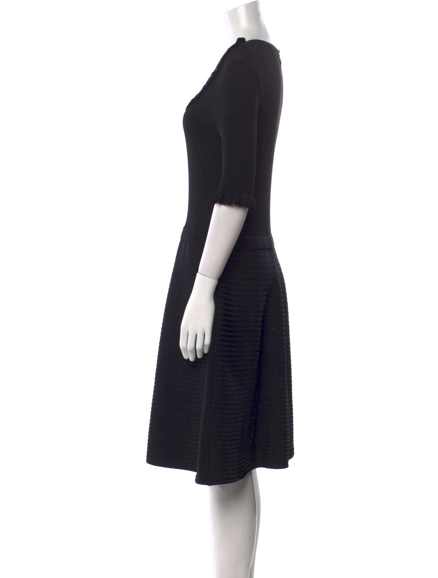 Red Valentino Scoop Neck Mini Dress