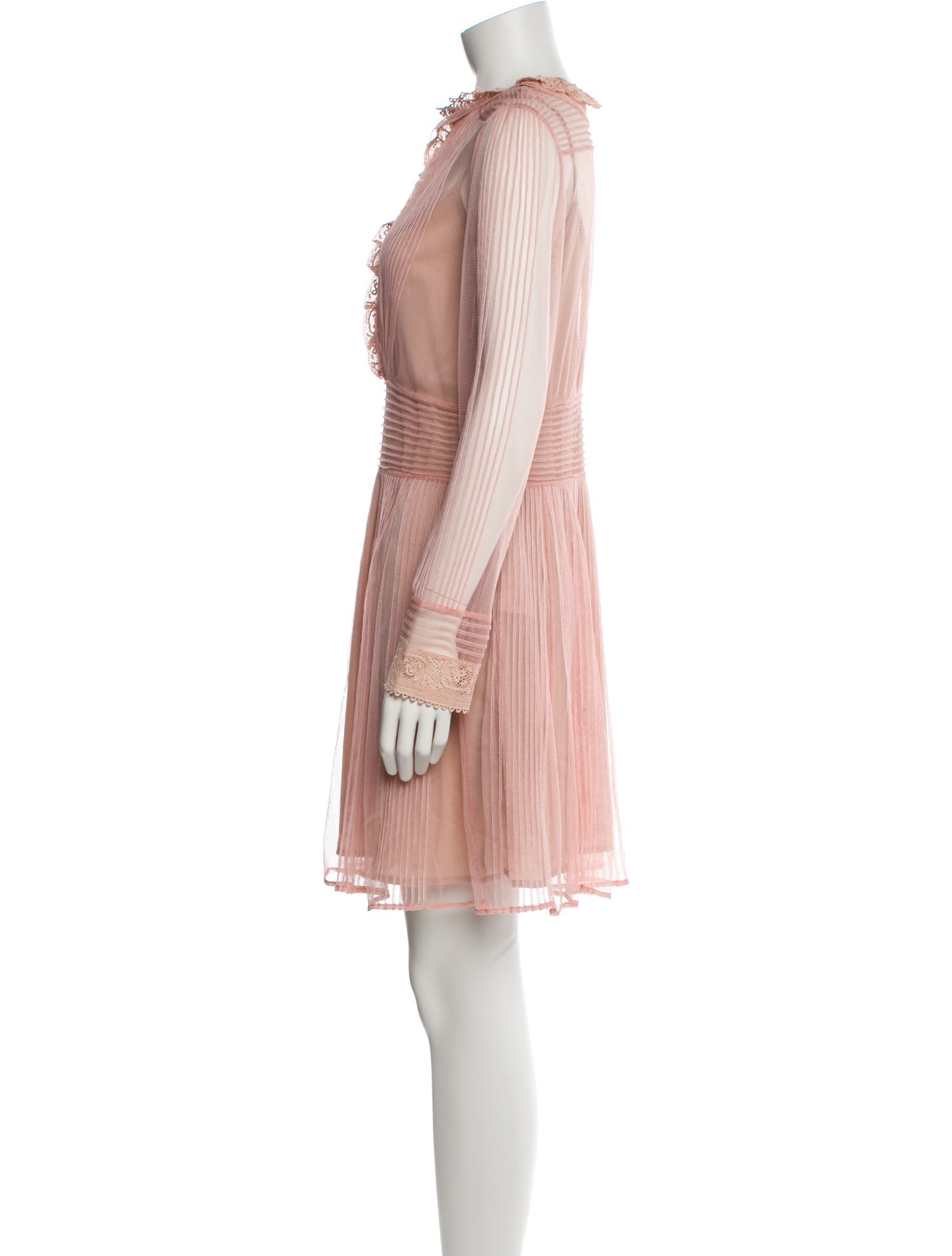 Red Valentino Crew Neck Mini Dress