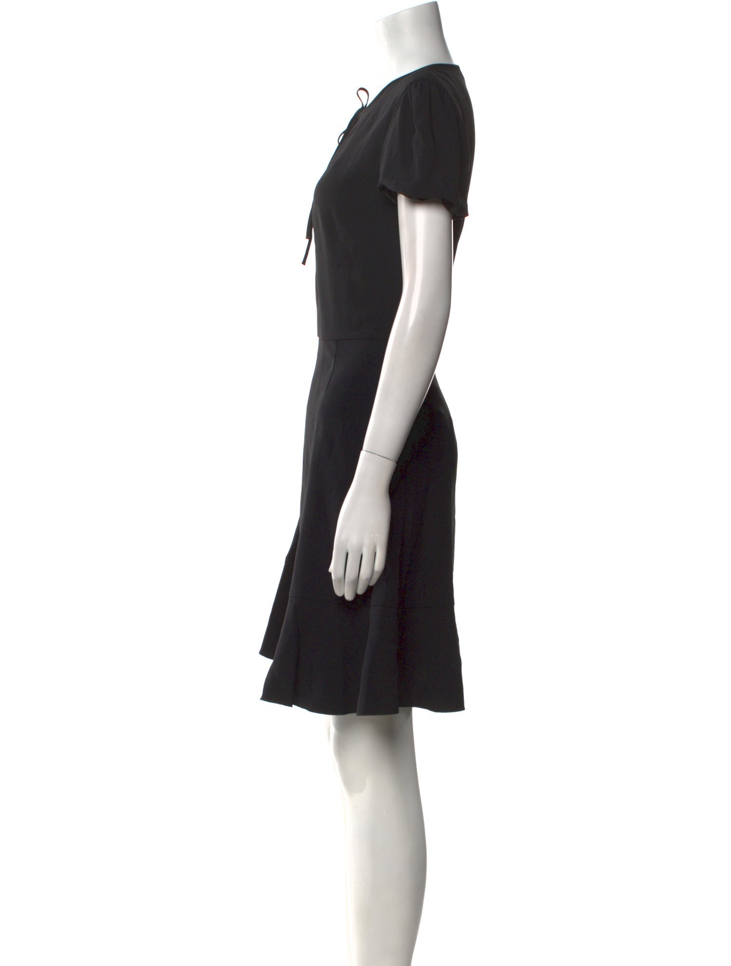 Red Valentino V-Neck Knee-Length Dress