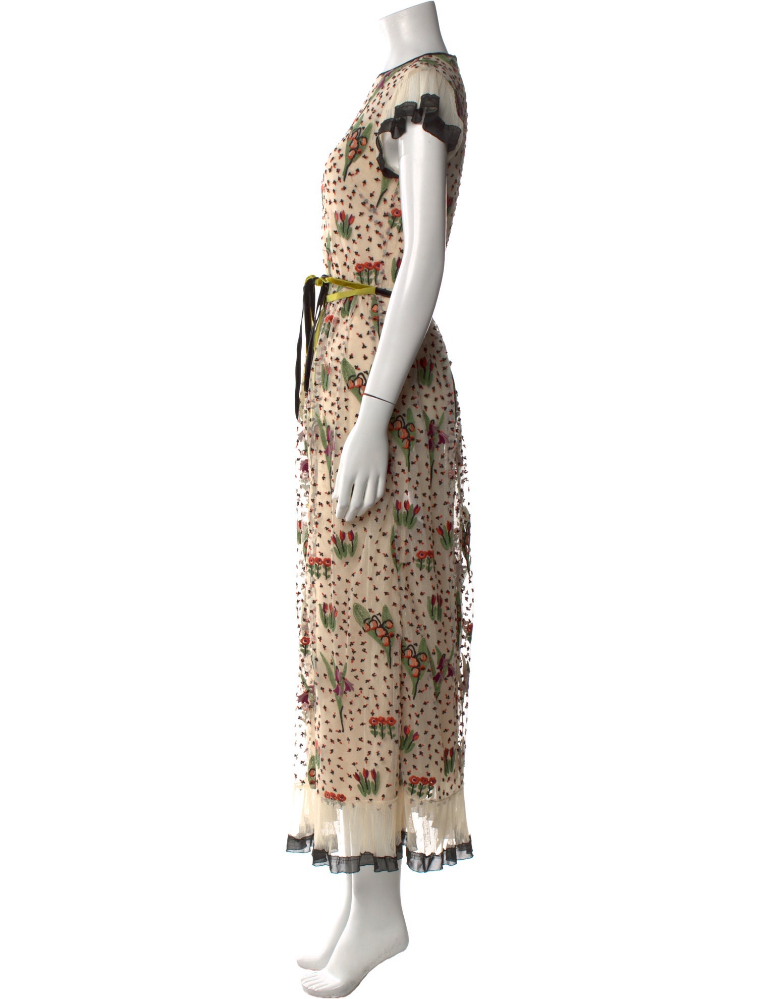Red Valentino Printed Long Dress