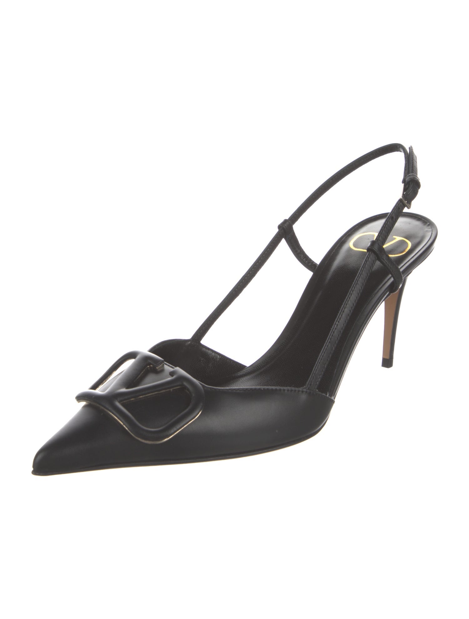 Valentino Leather Slingback Pumps