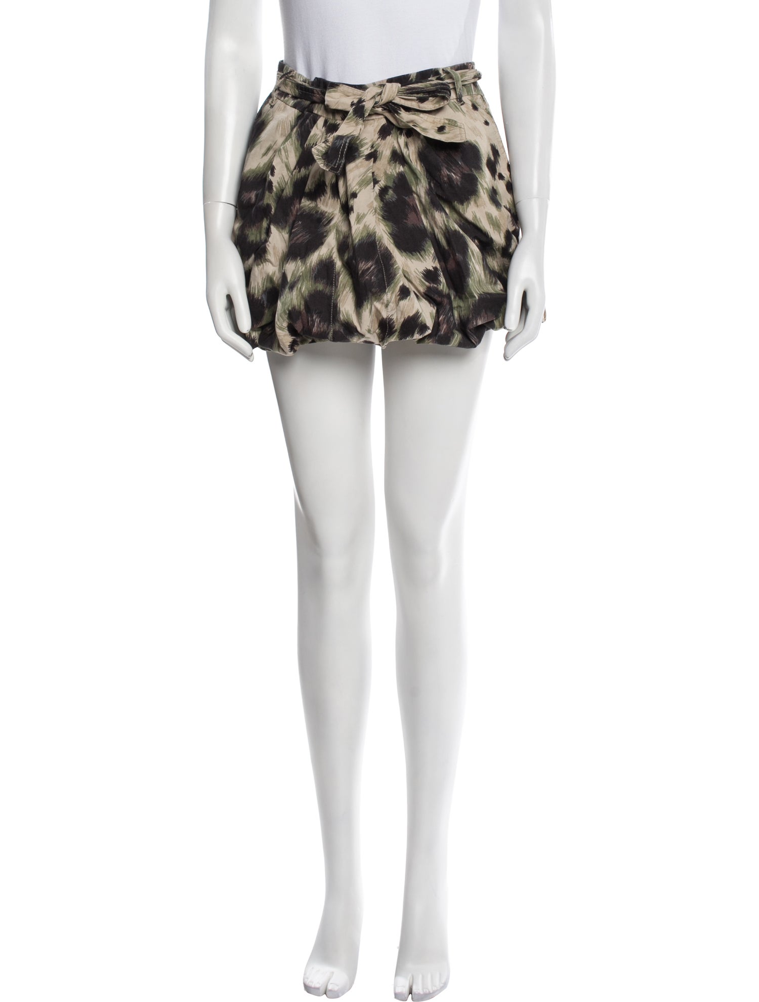 Red Valentino Animal Print Mini Skirt