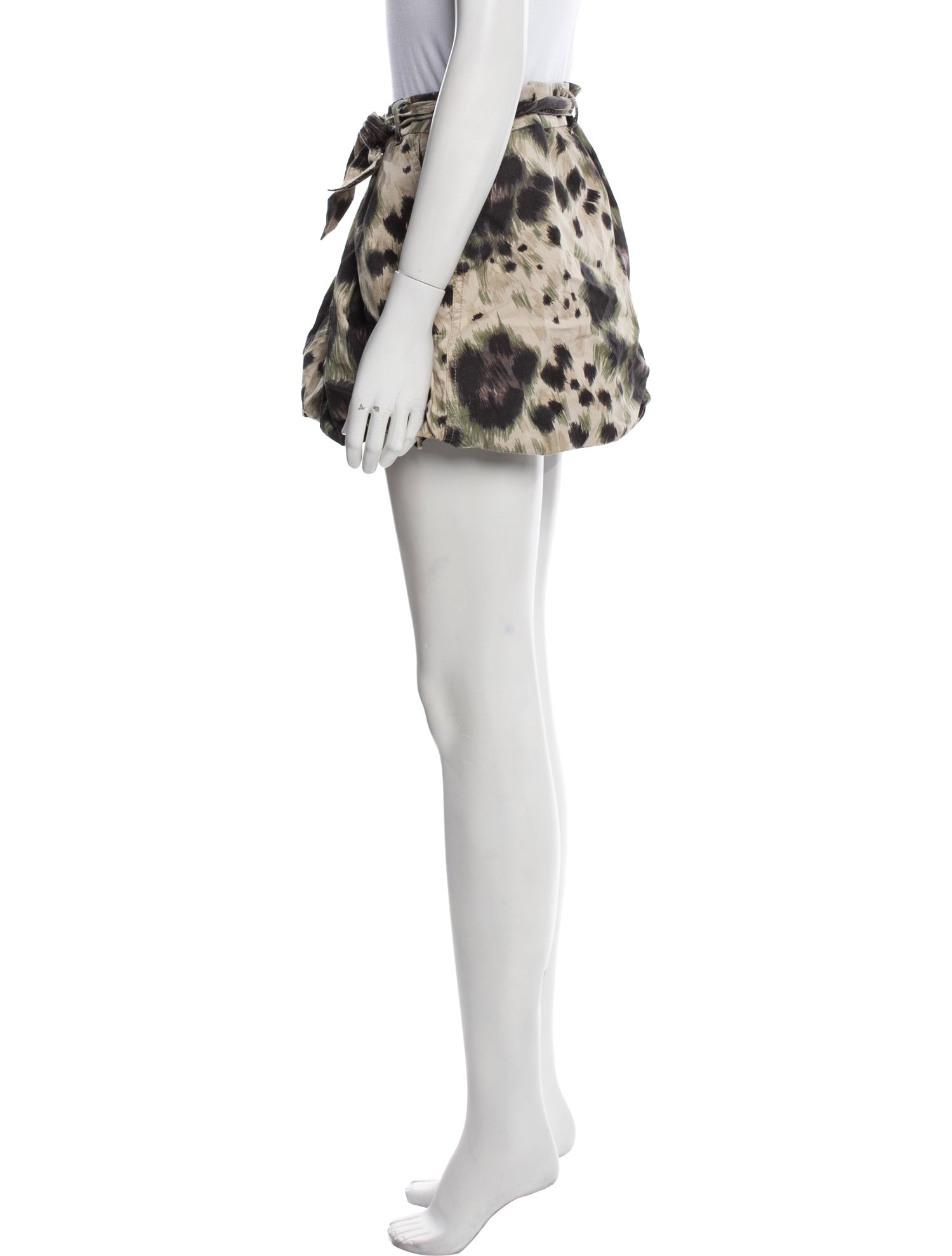 Red Valentino Animal Print Mini Skirt