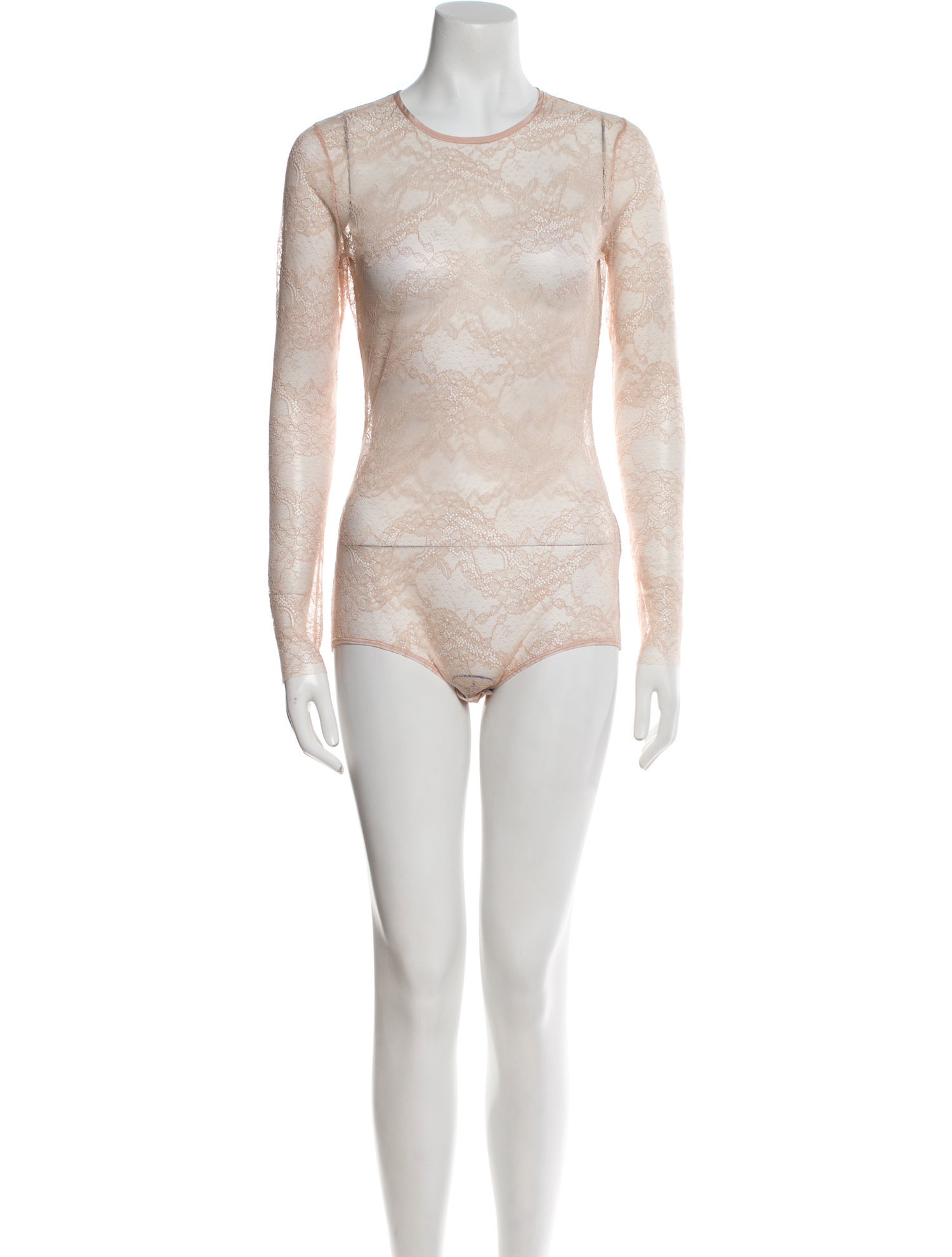 Red Valentino Crew Neck Long Sleeve Bodysuit