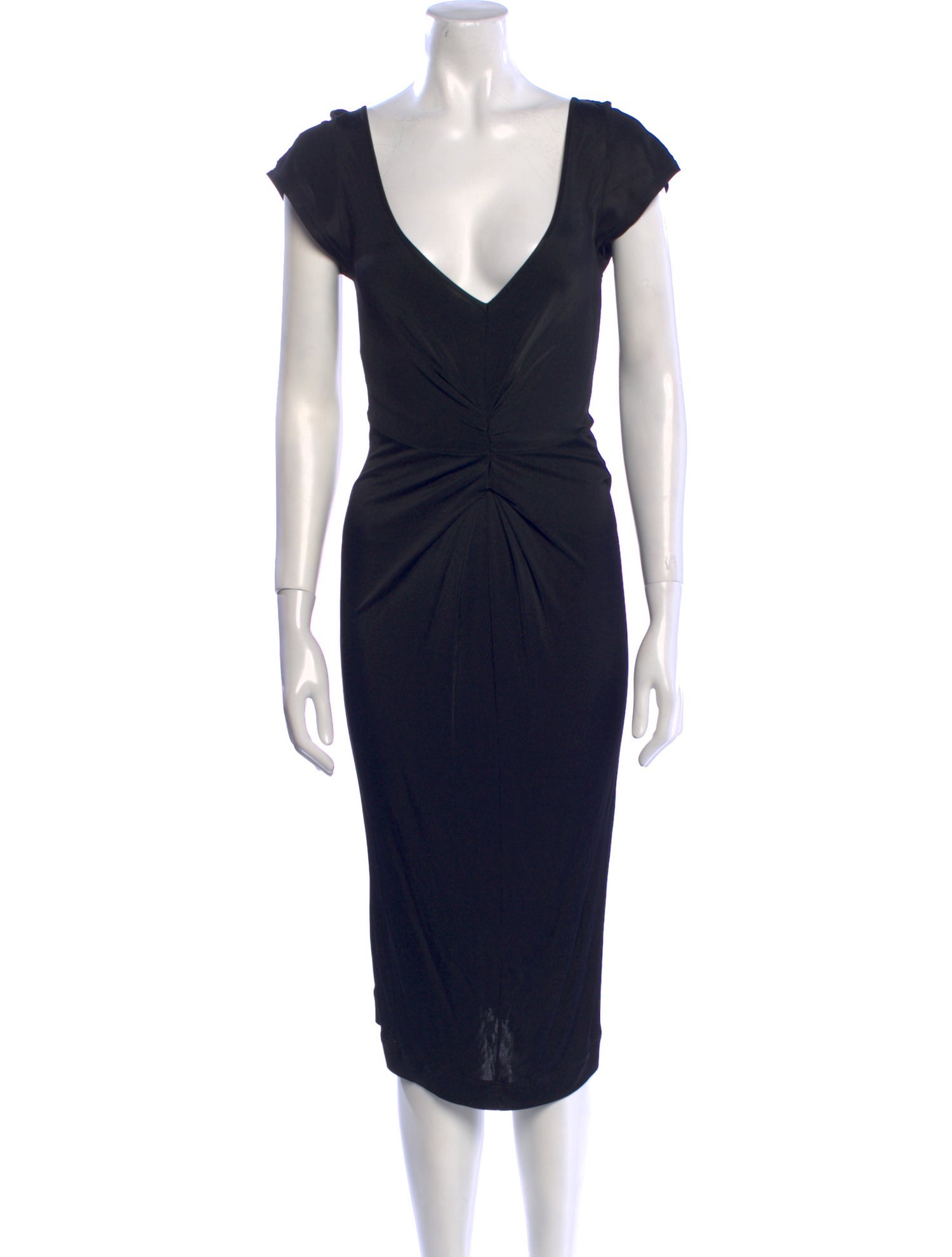 Red Valentino V-Neck Midi Length Dress