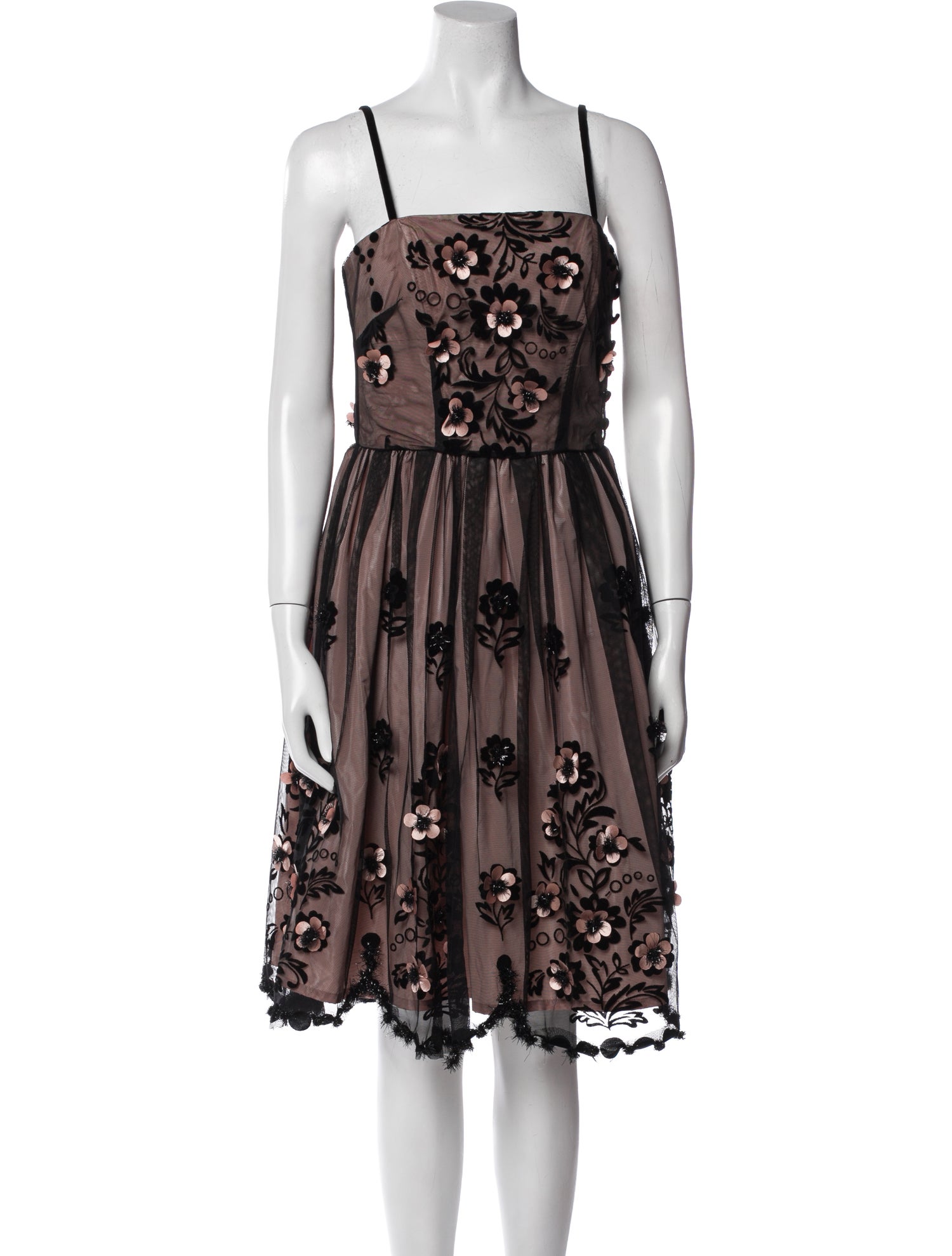 Red Valentino Nylon Knee-Length Dress