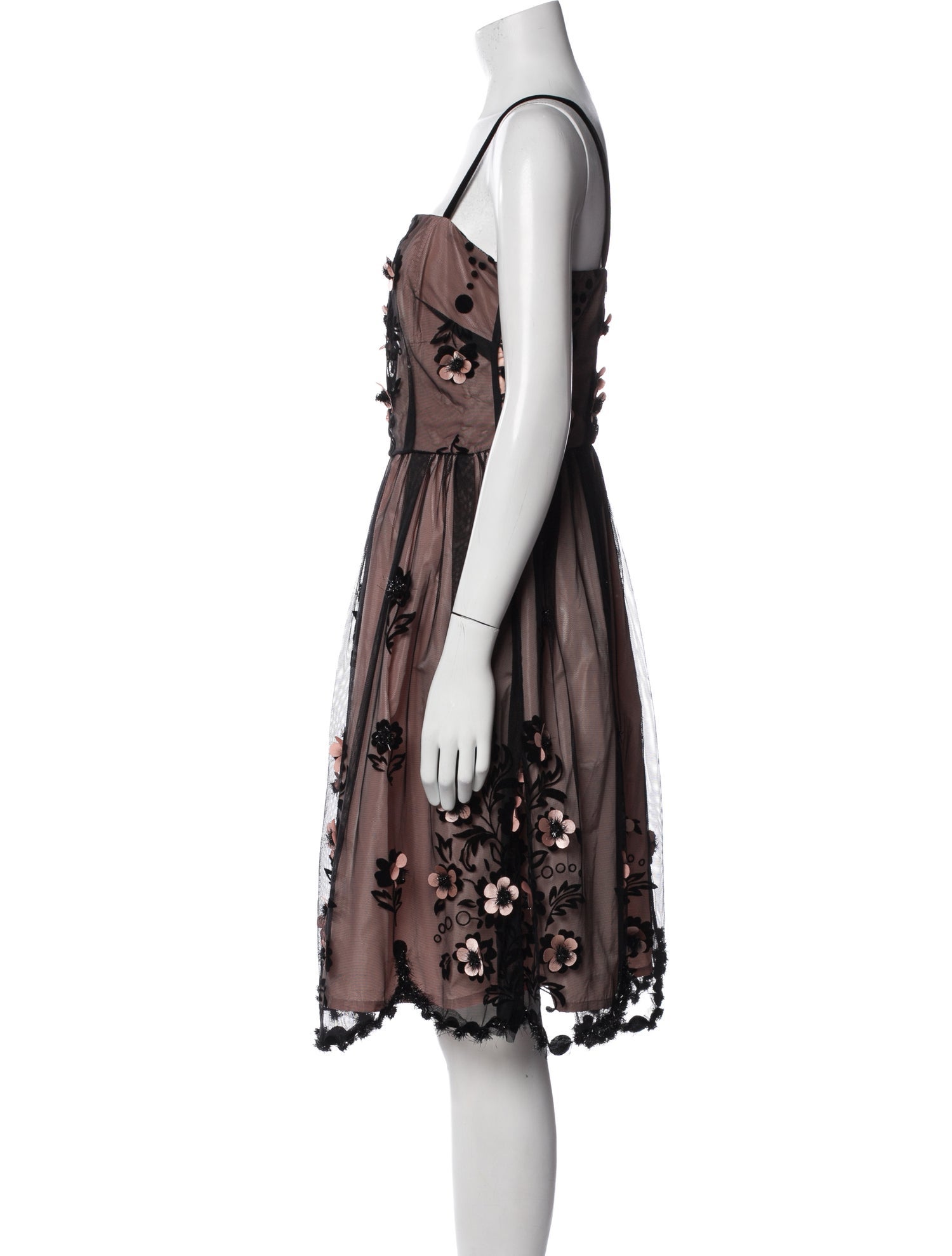 Red Valentino Nylon Knee-Length Dress