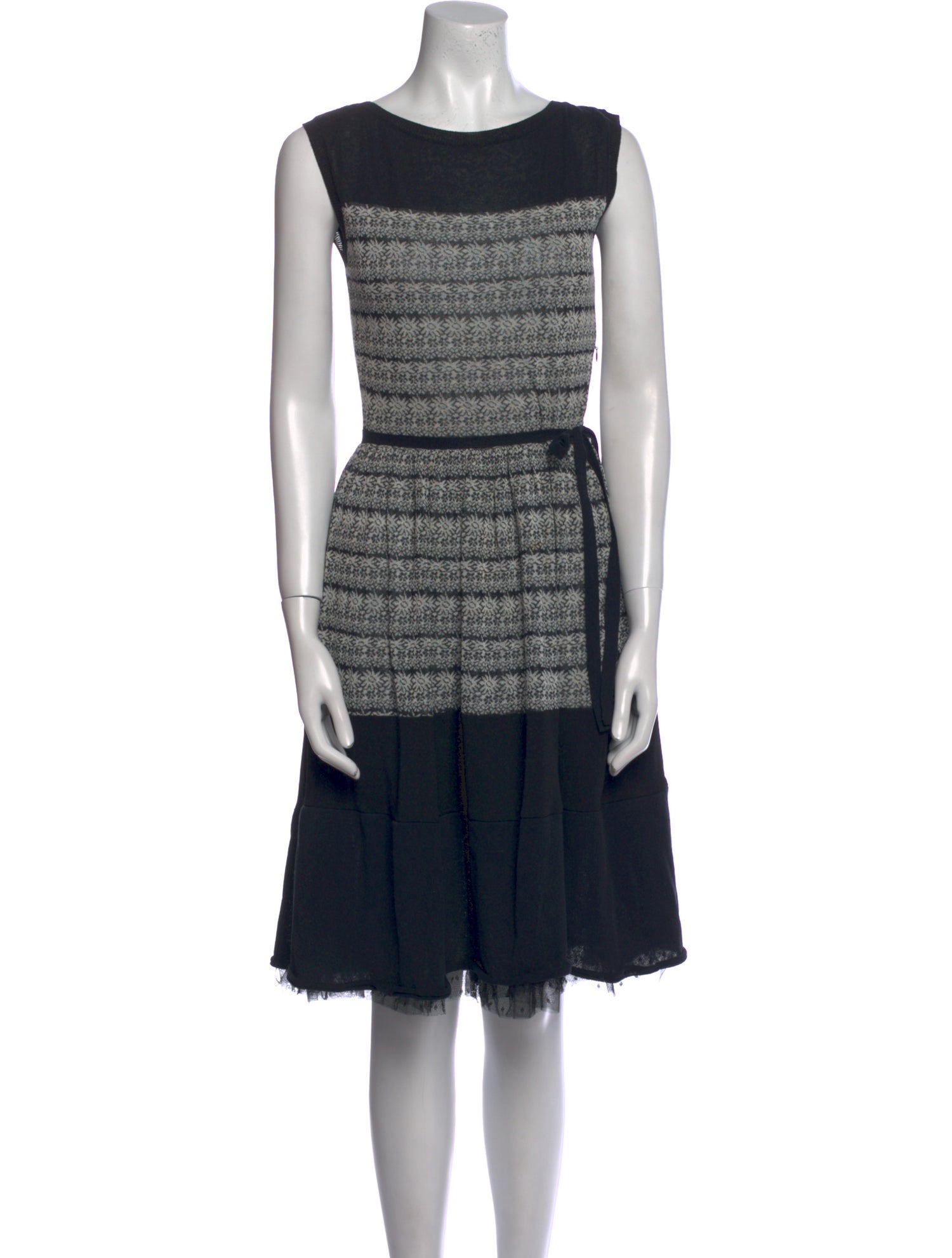 Red Valentino Striped Knee-Length Dress