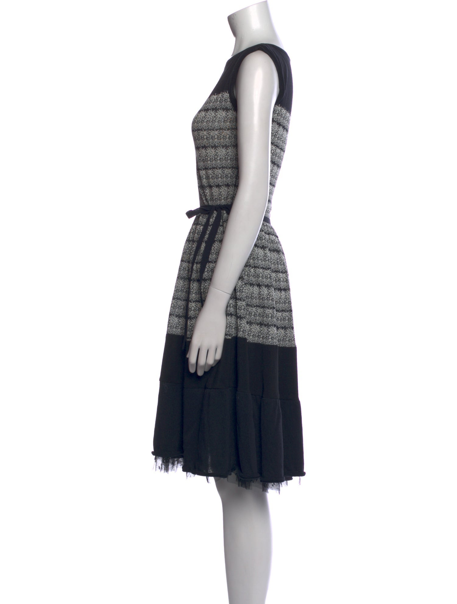 Red Valentino Striped Knee-Length Dress