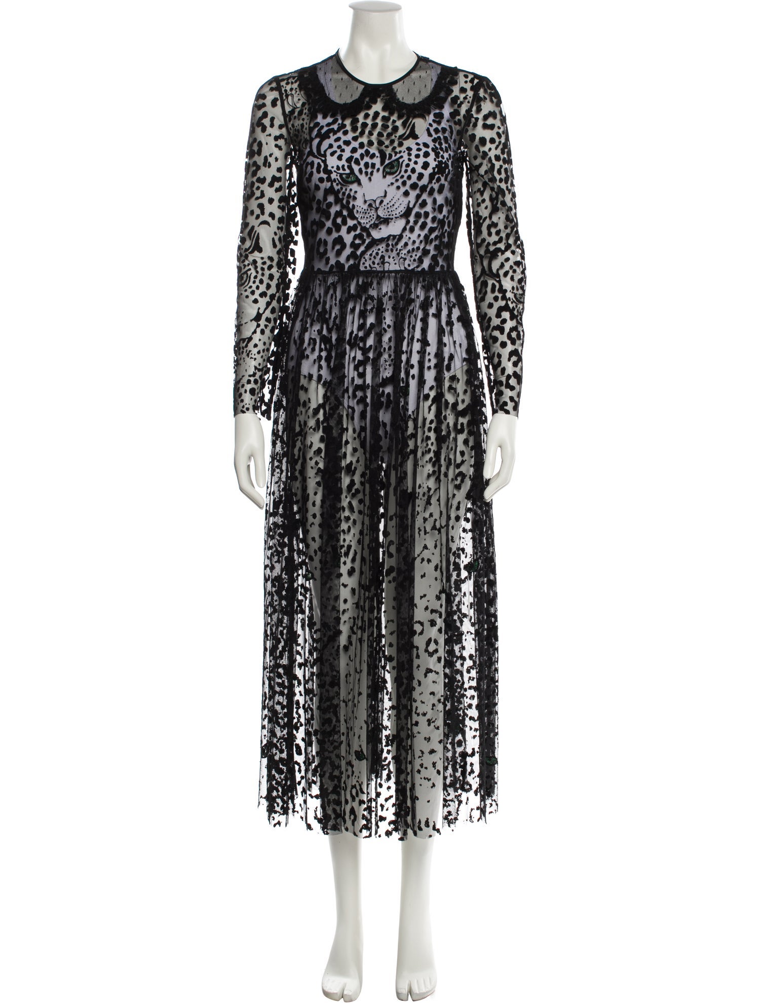 Red Valentino Mesh Long Dress