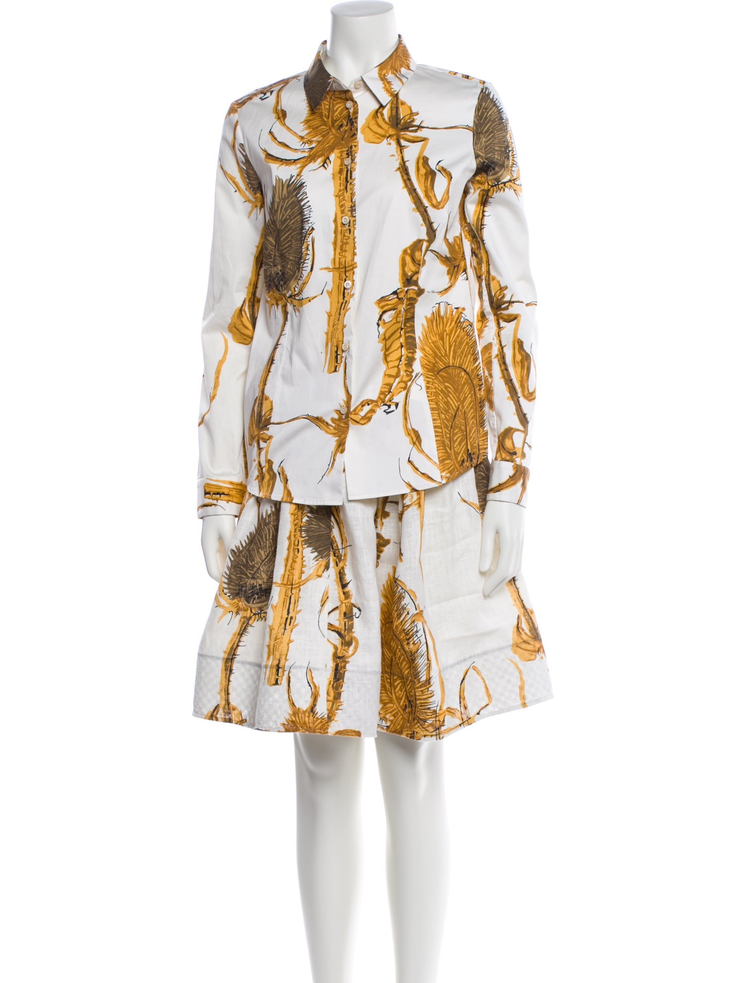 Red Valentino Printed Skirt Set