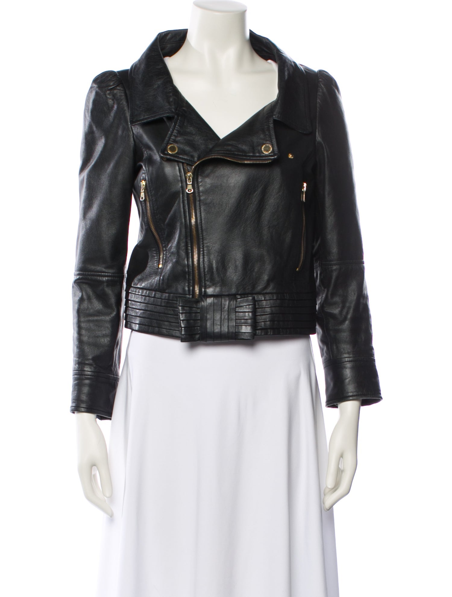 Red Valentino Lambskin Biker Jacket