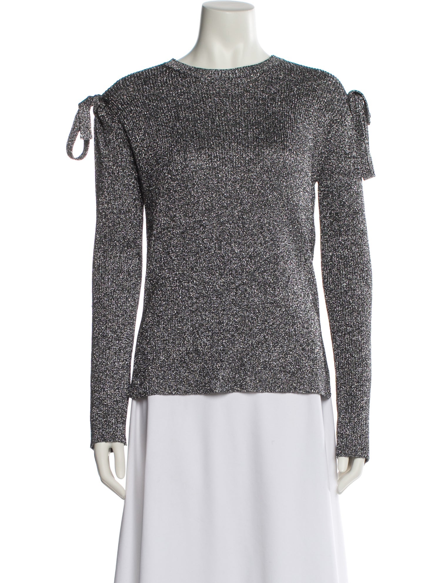 Red Valentino Crew Neck Long Sleeve Sweatshirt