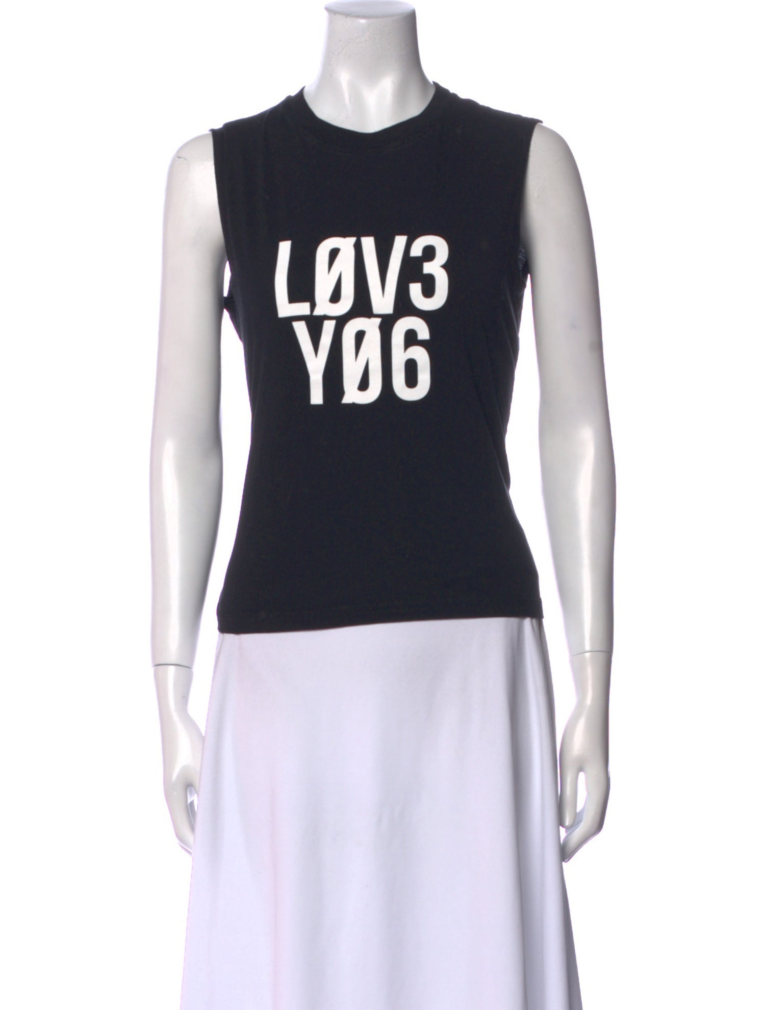 Red Valentino Graphic Print Crew Neck Top