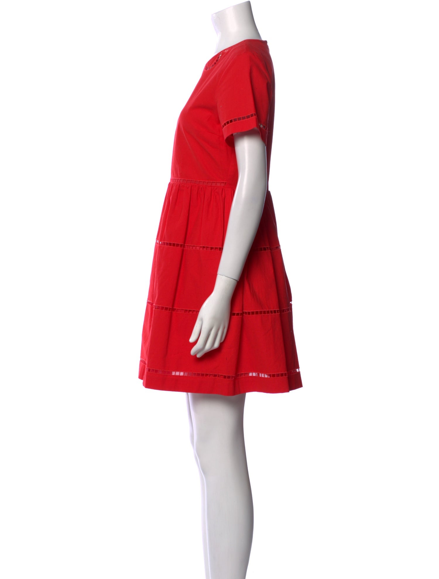 Red Valentino Crew Neck Mini Dress