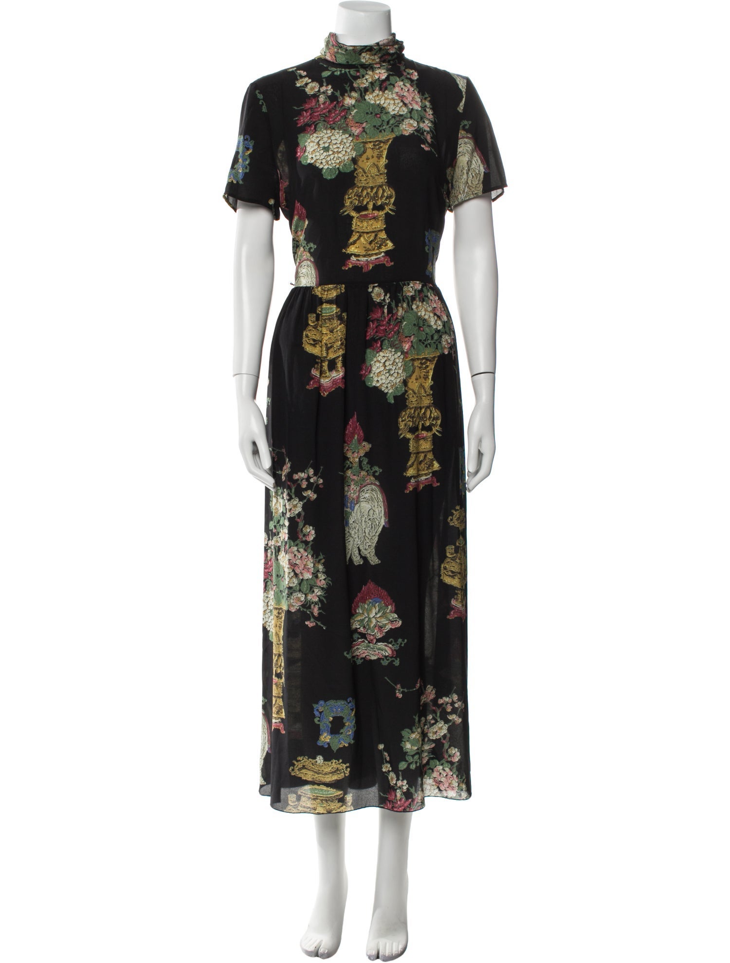 Red Valentino Silk Long Dress