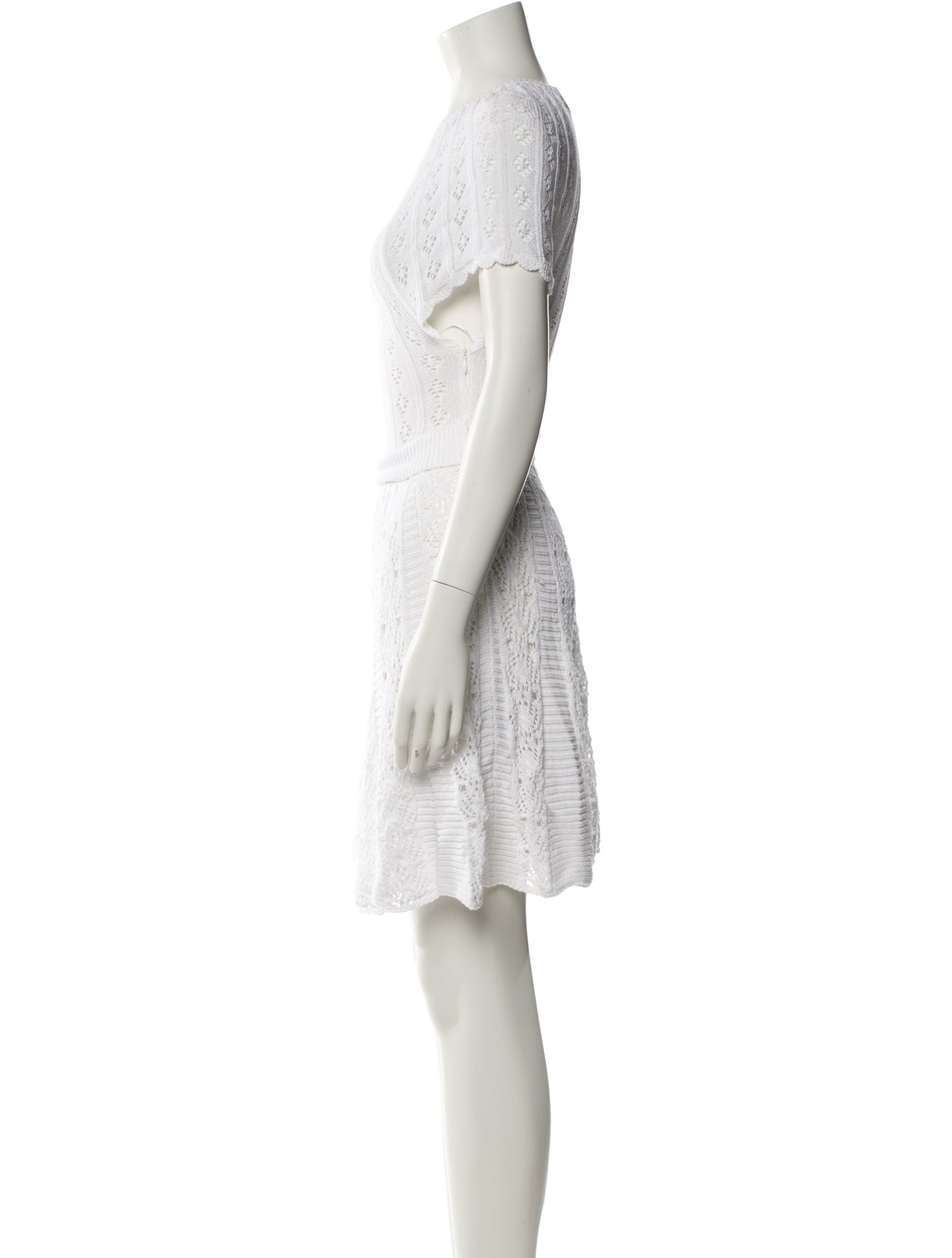 Red Valentino Crew Neck Knee-Length Dress