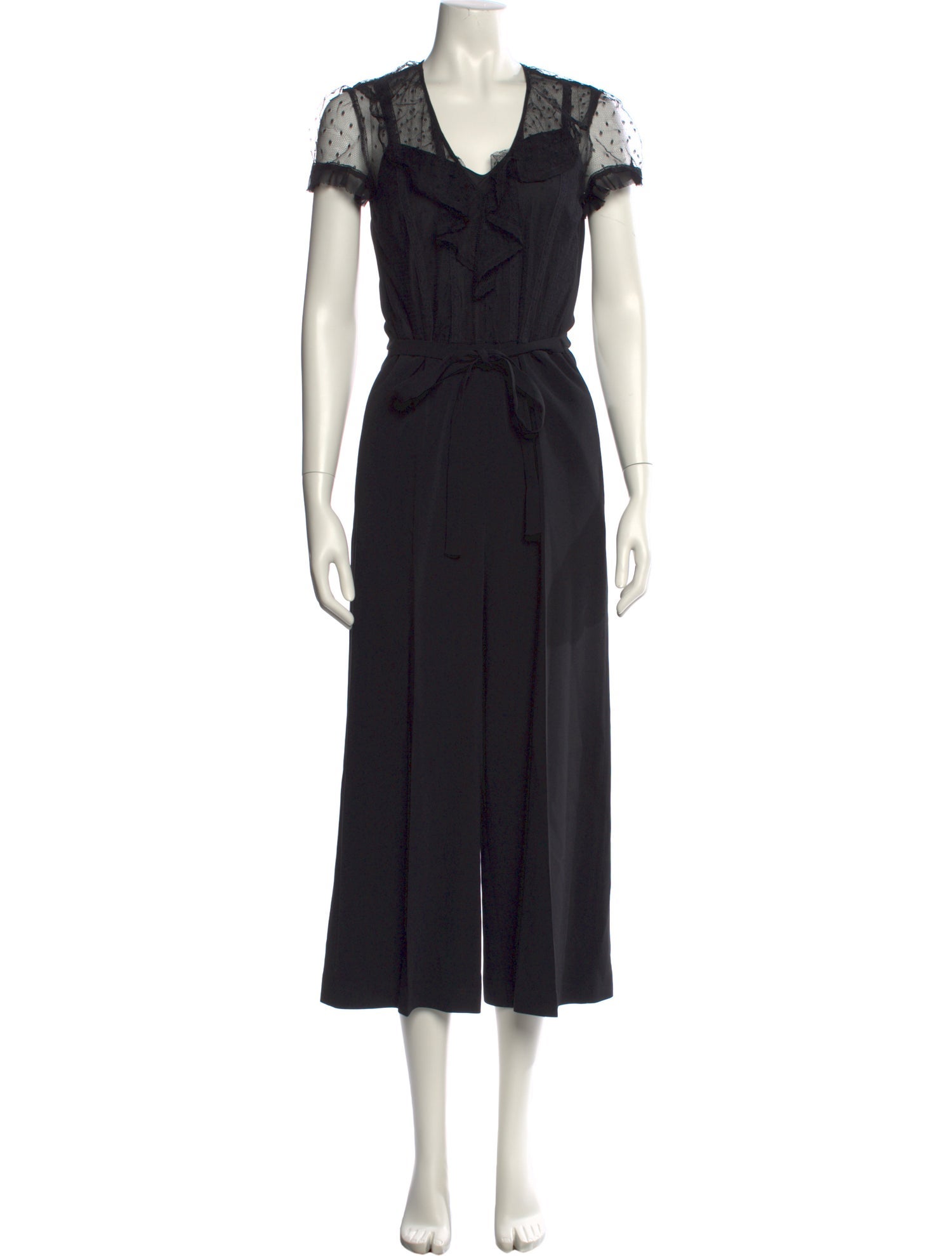 Red Valentino V-Neck Jumpsuit