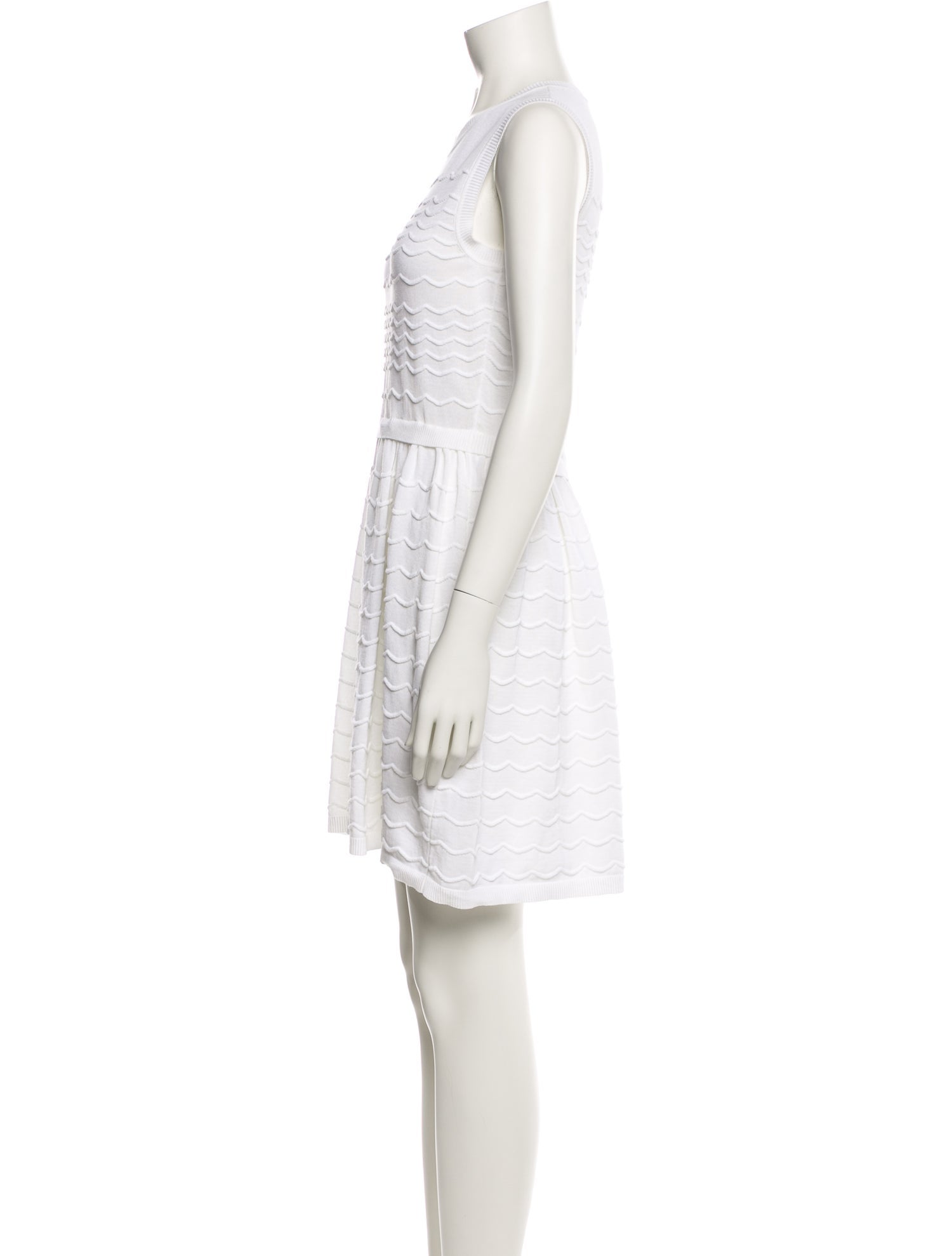 Red Valentino Crew Neck Mini Dress