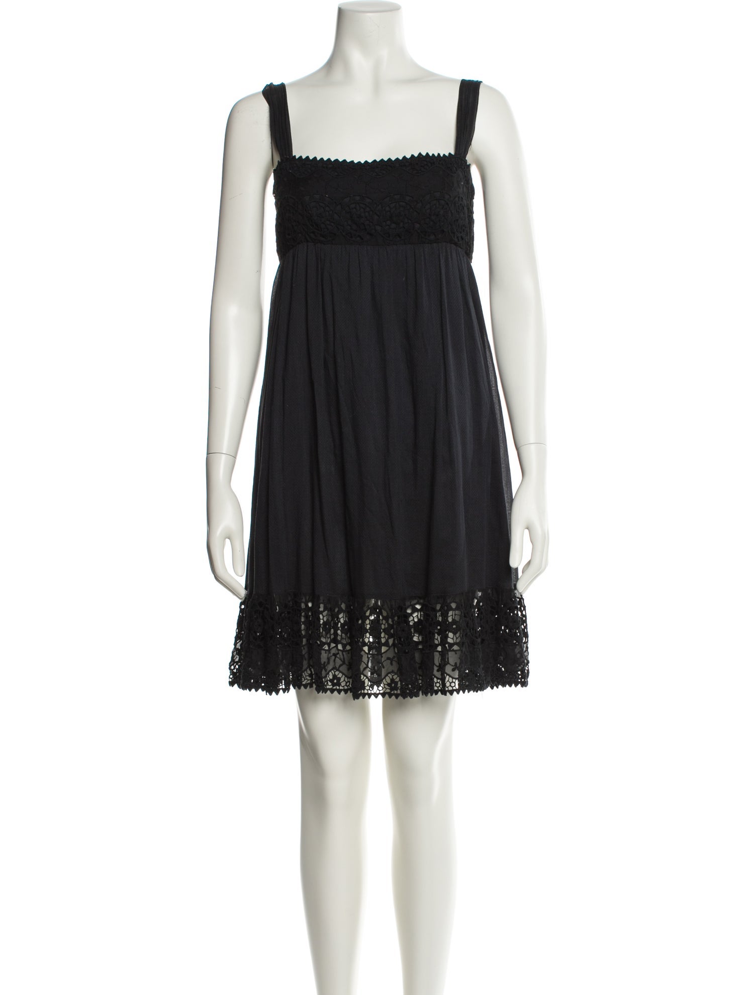 Red Valentino Square Neckline Mini Dress