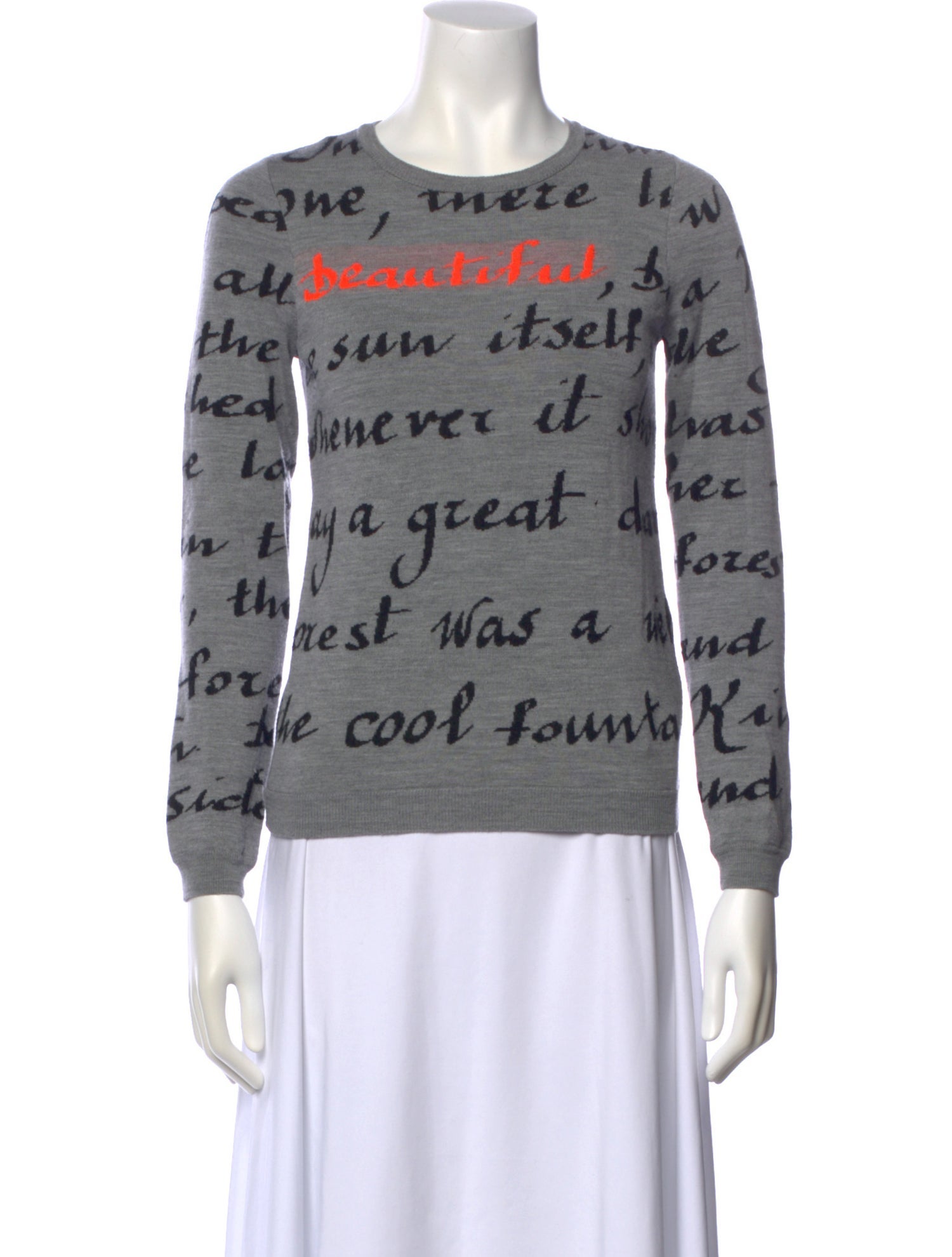 Red Valentino Wool Printed Sweater