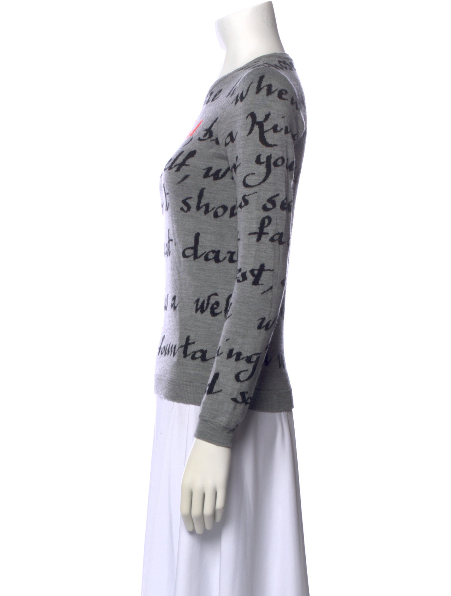 Red Valentino Wool Printed Sweater