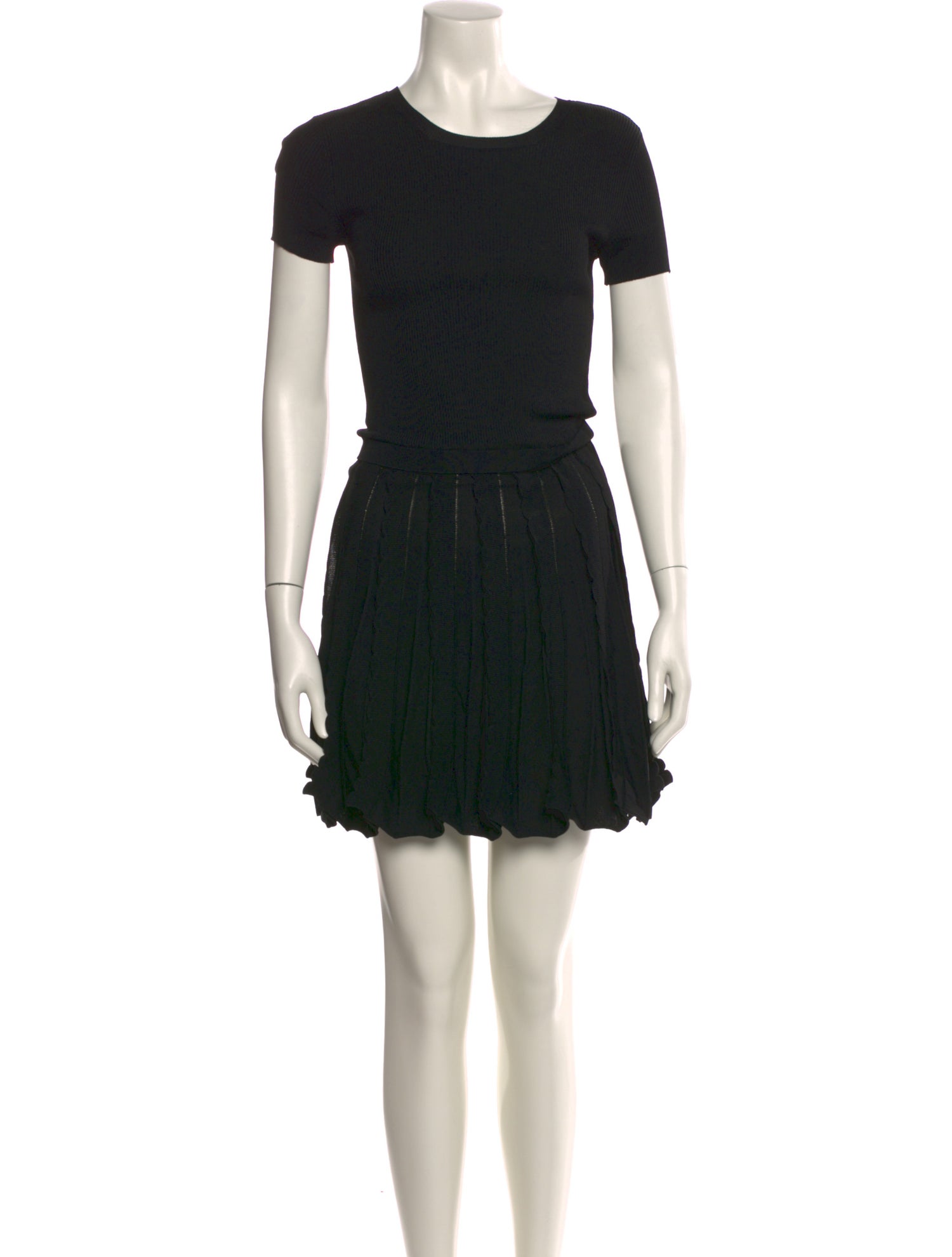 Red Valentino Crew Neck Mini Dress