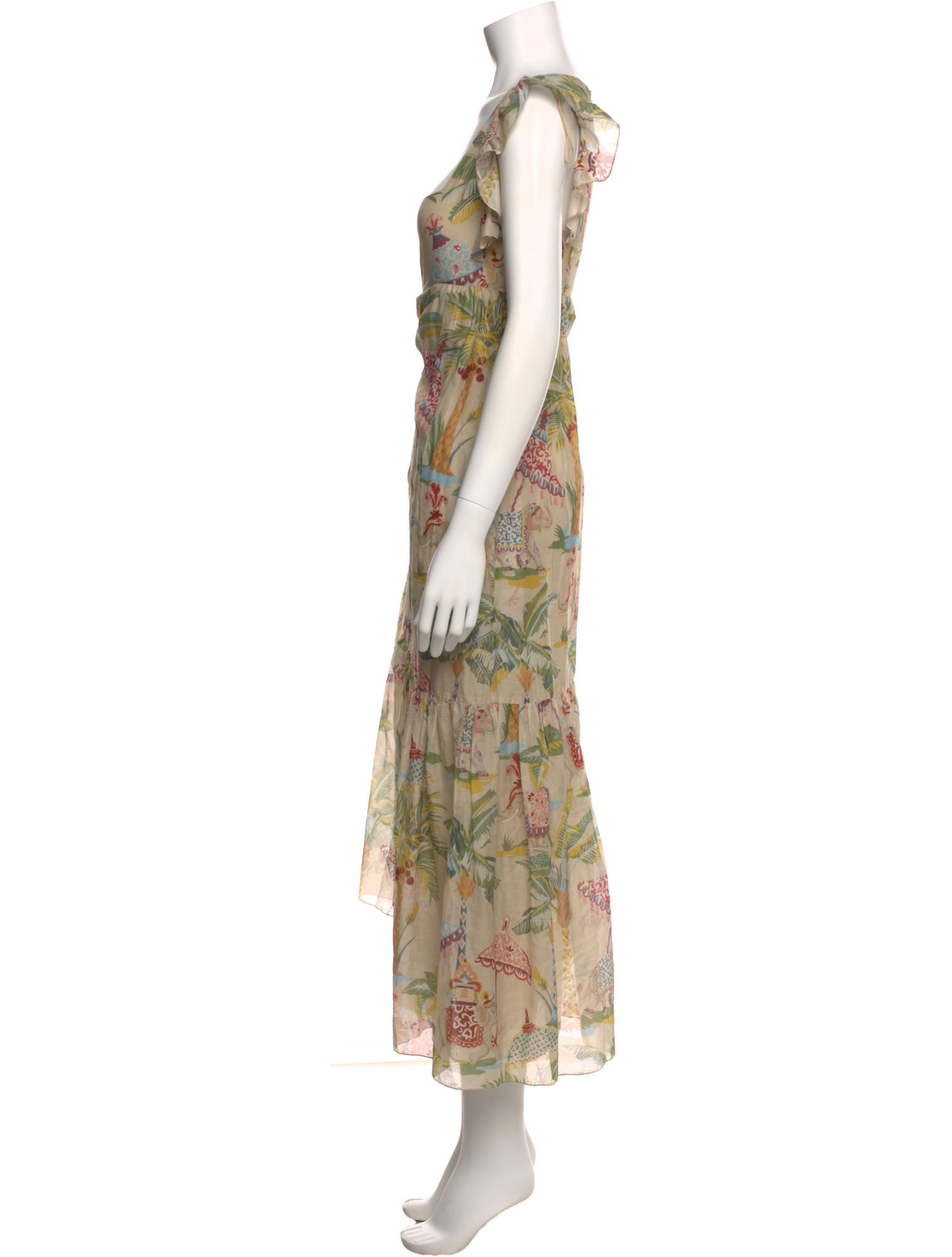 Red Valentino Printed Long Dress
