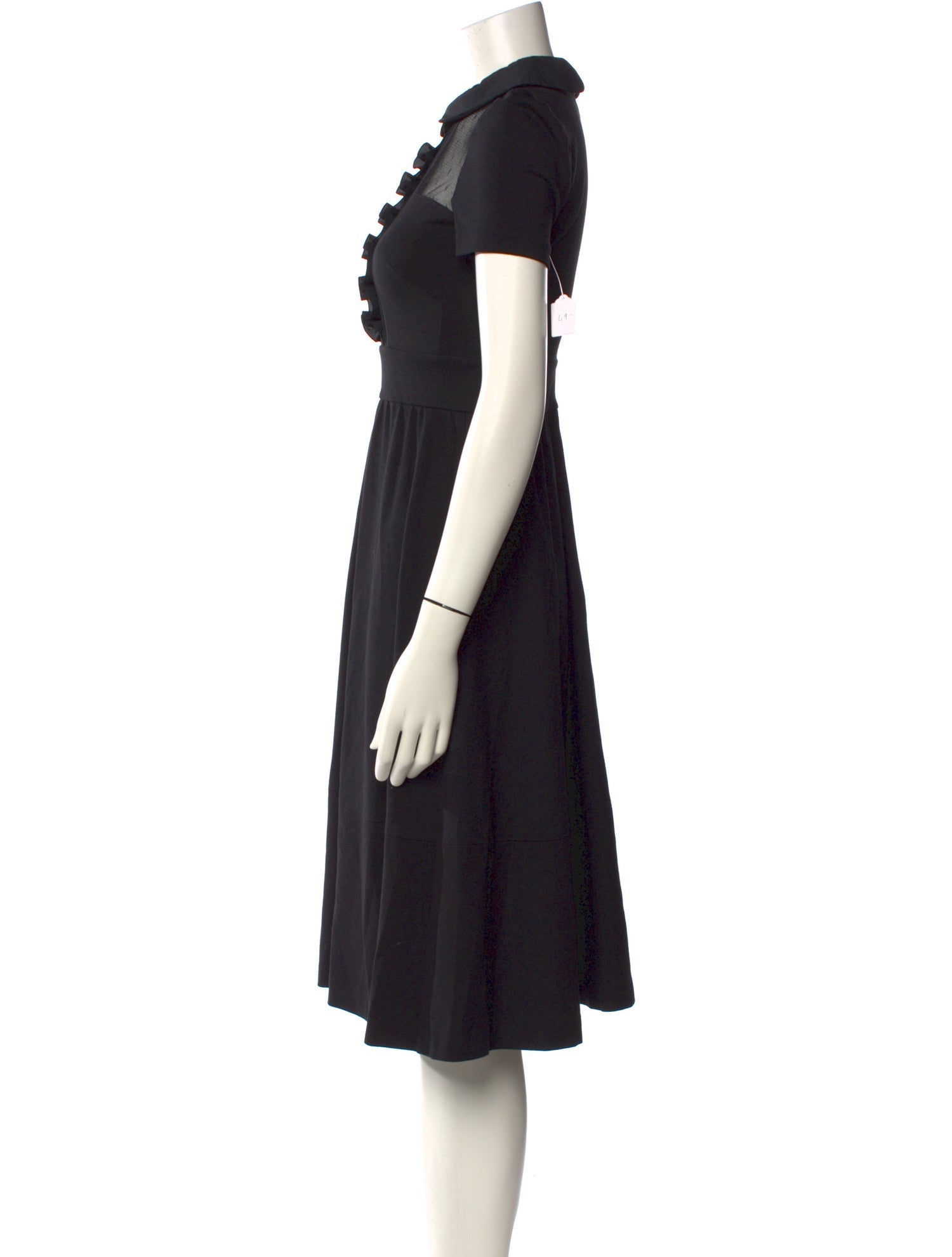 Red Valentino Crew Neck Midi Length Dress