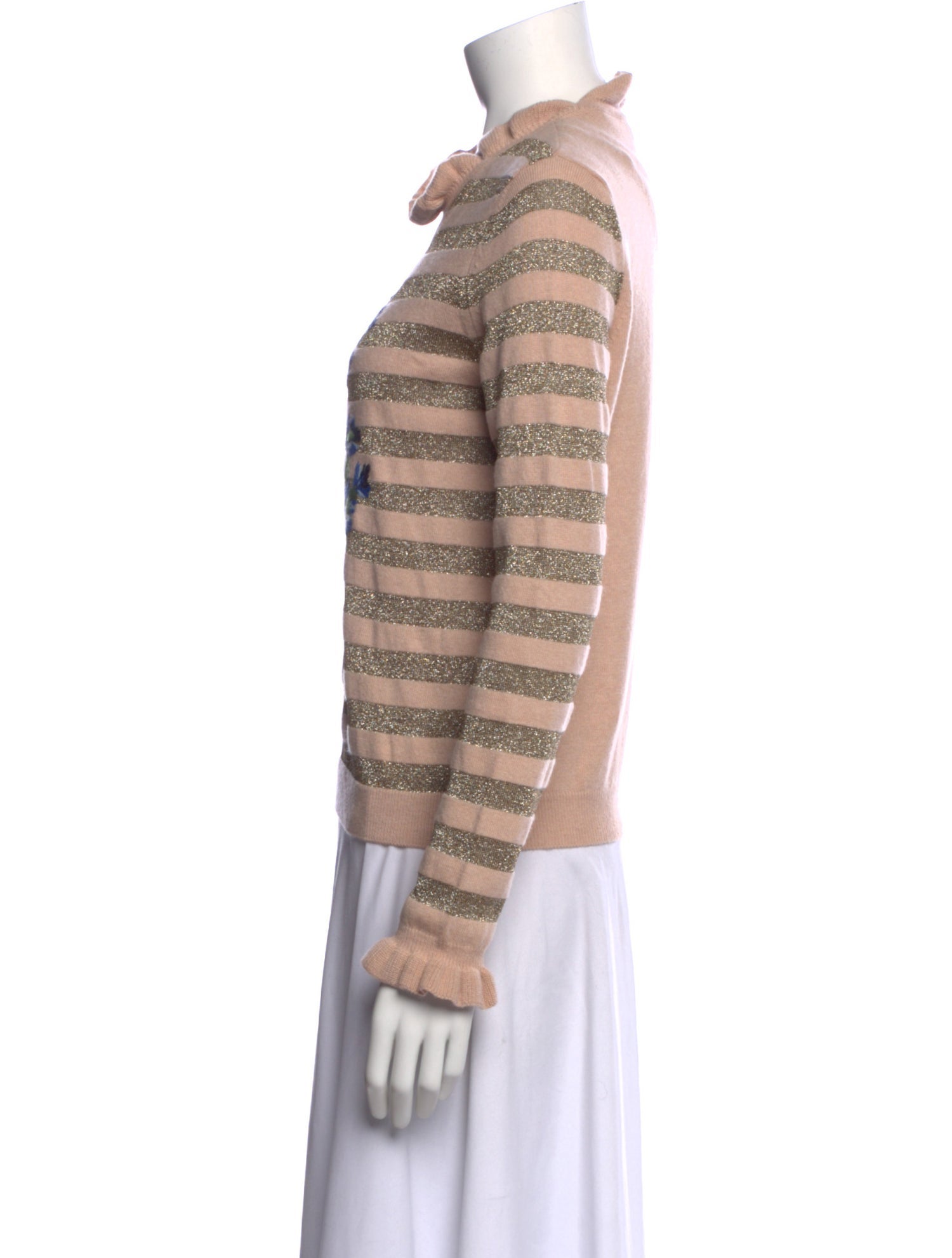 Red Valentino Printed Crew Neck Sweater