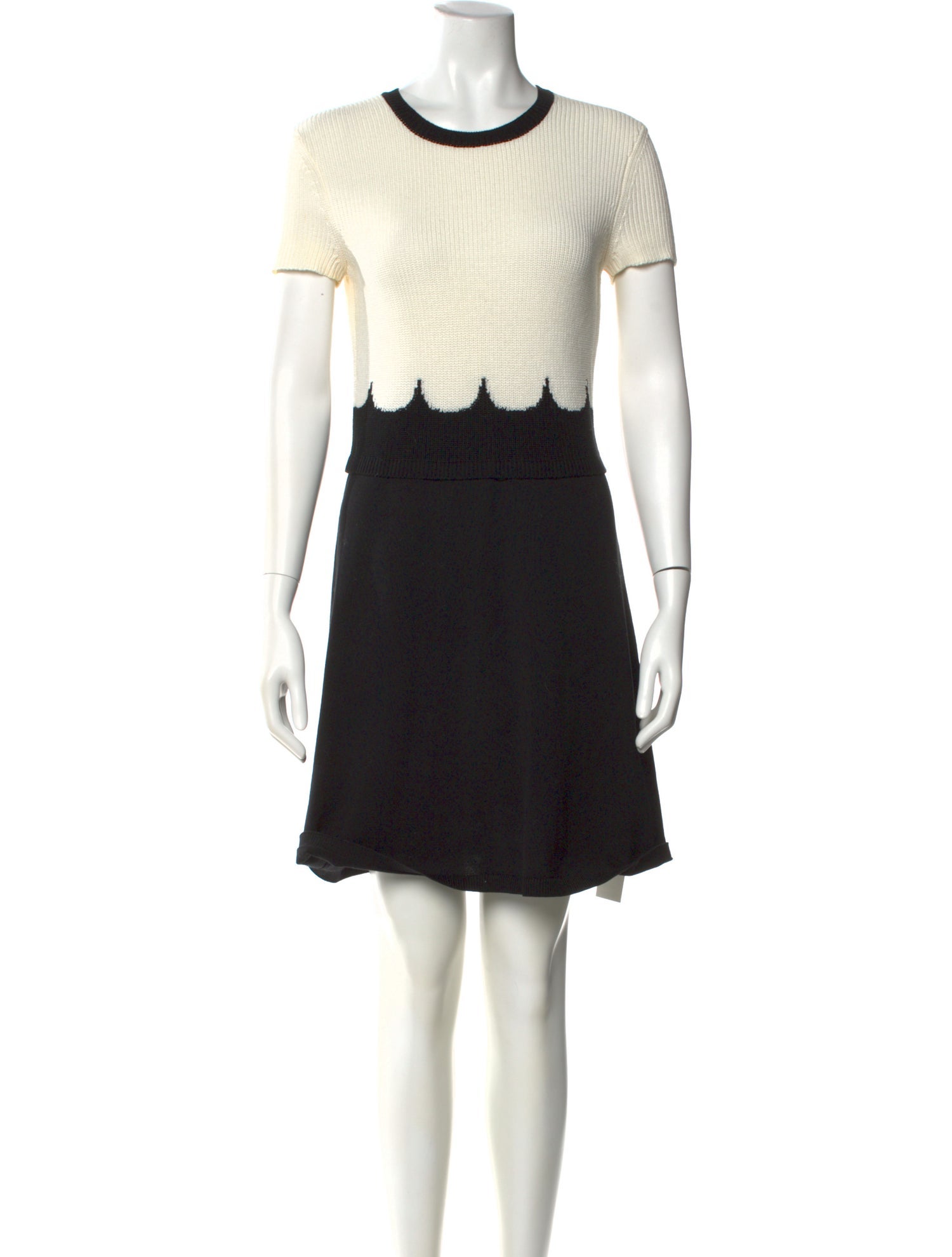 Red Valentino Colorblock Pattern Mini Dress