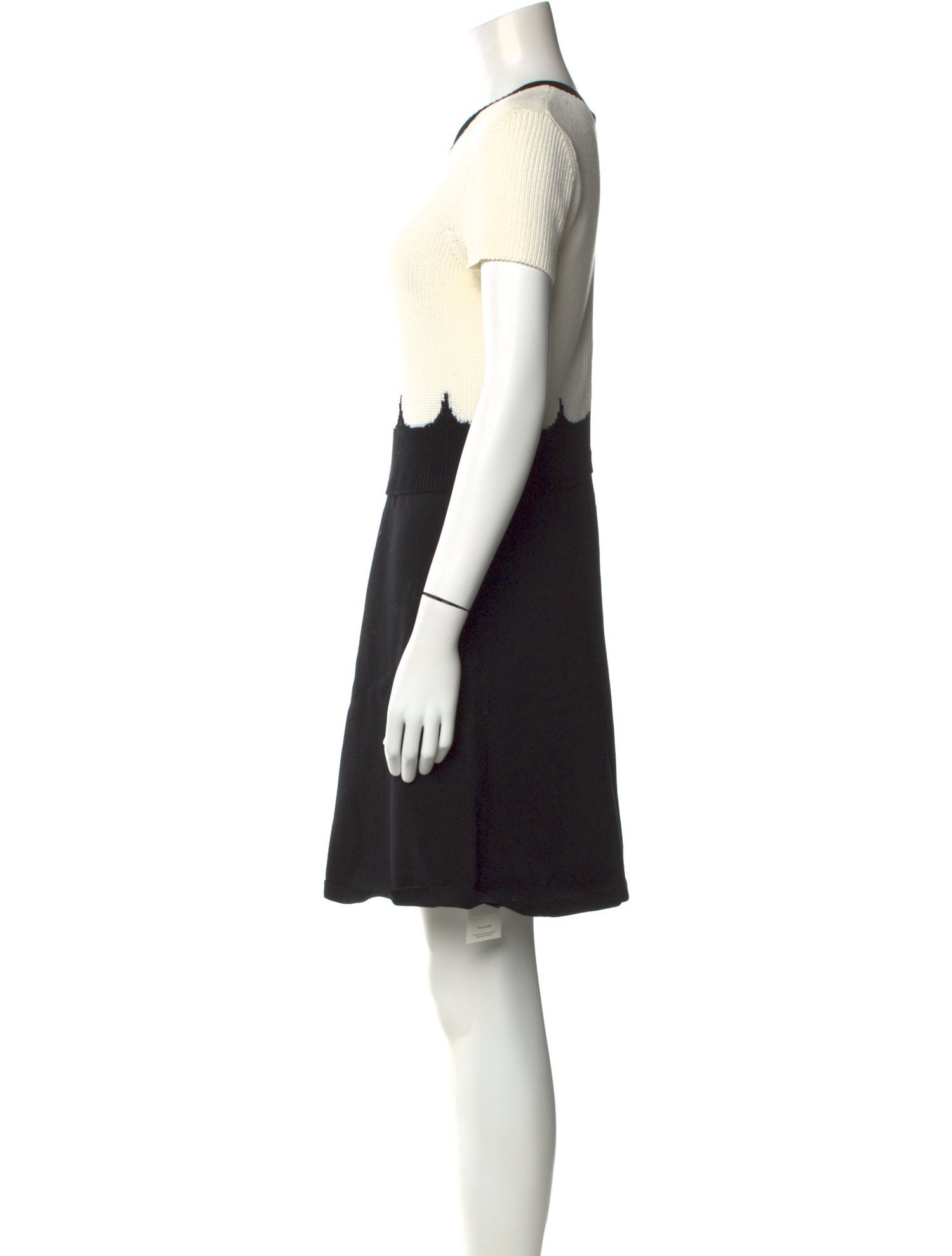 Red Valentino Colorblock Pattern Mini Dress