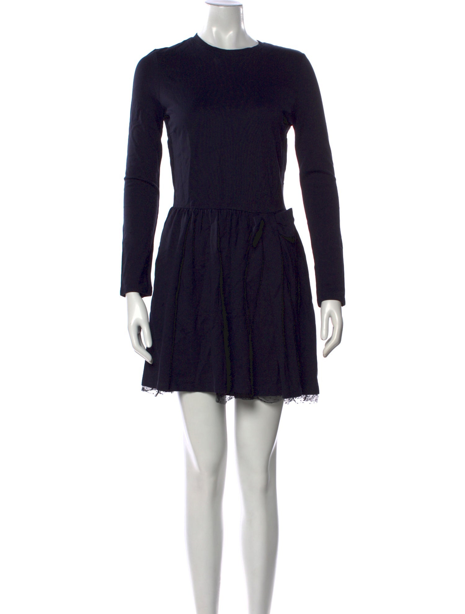 Red Valentino Crew Neck Mini Dress