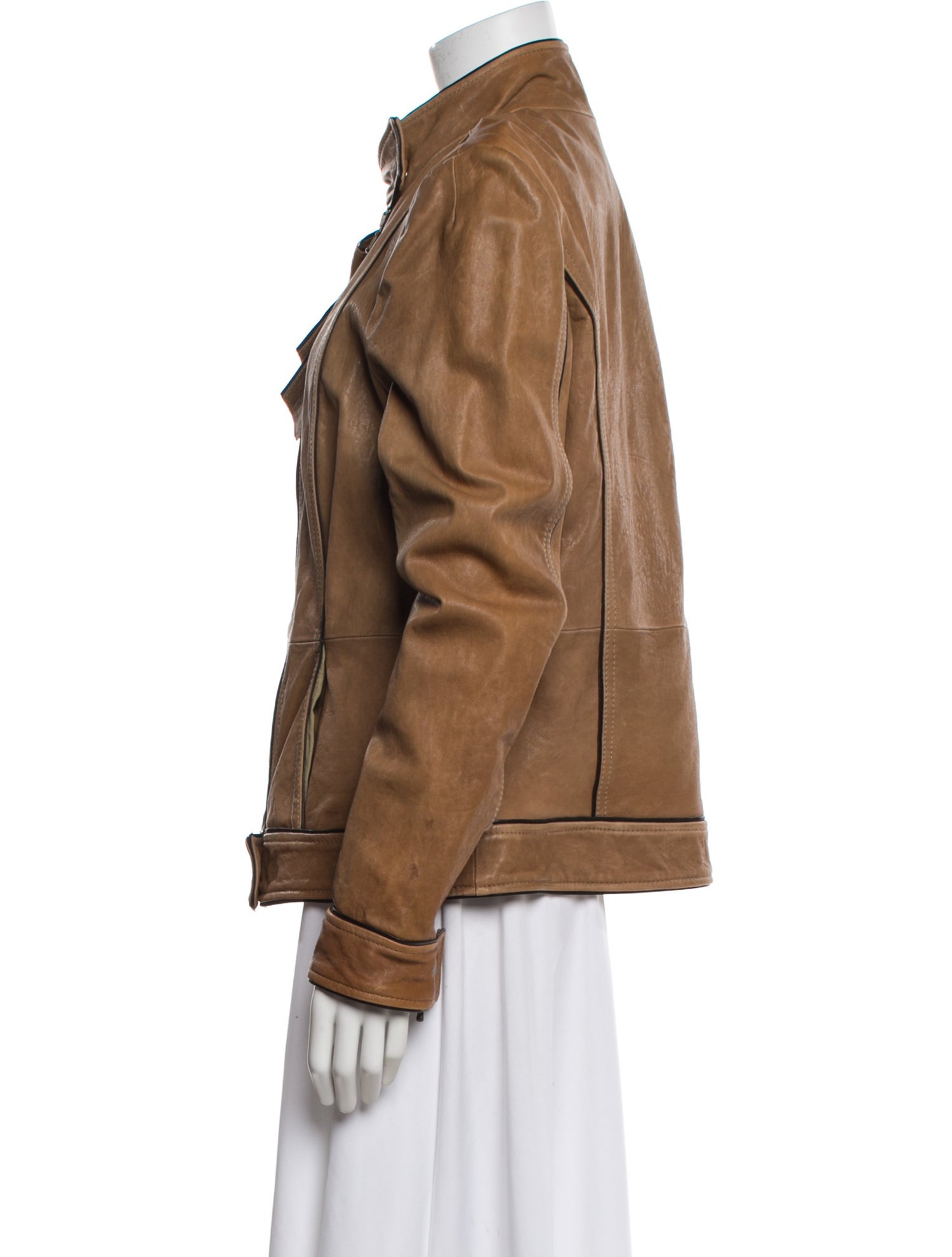 Red Valentino Lamb Leather Biker Jacket