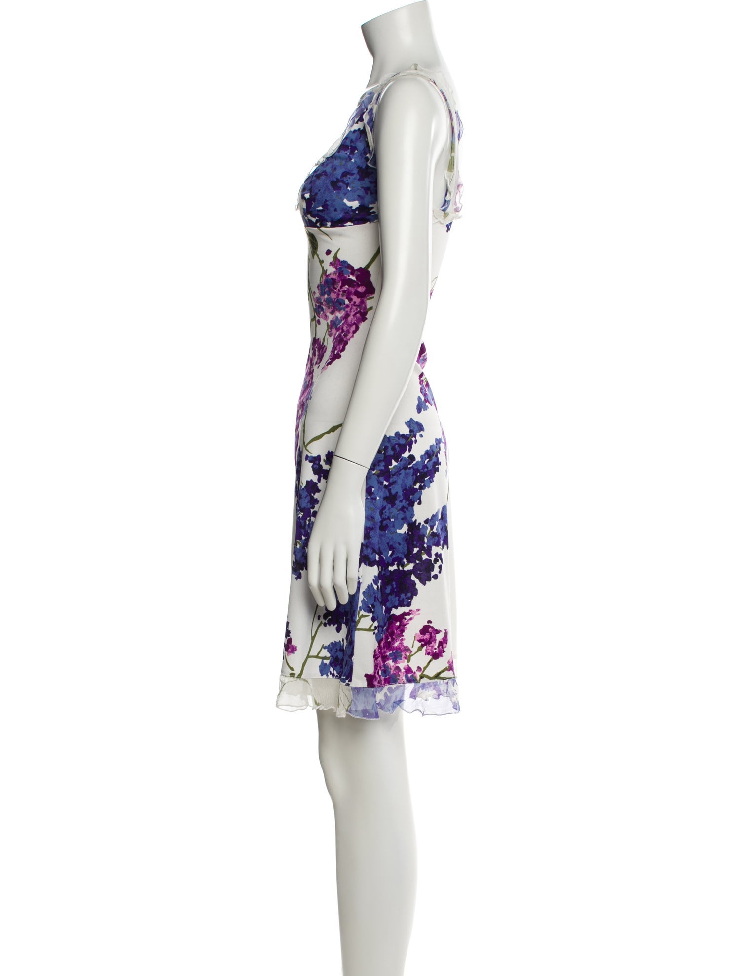 Red Valentino Floral Print Knee-Length Dress