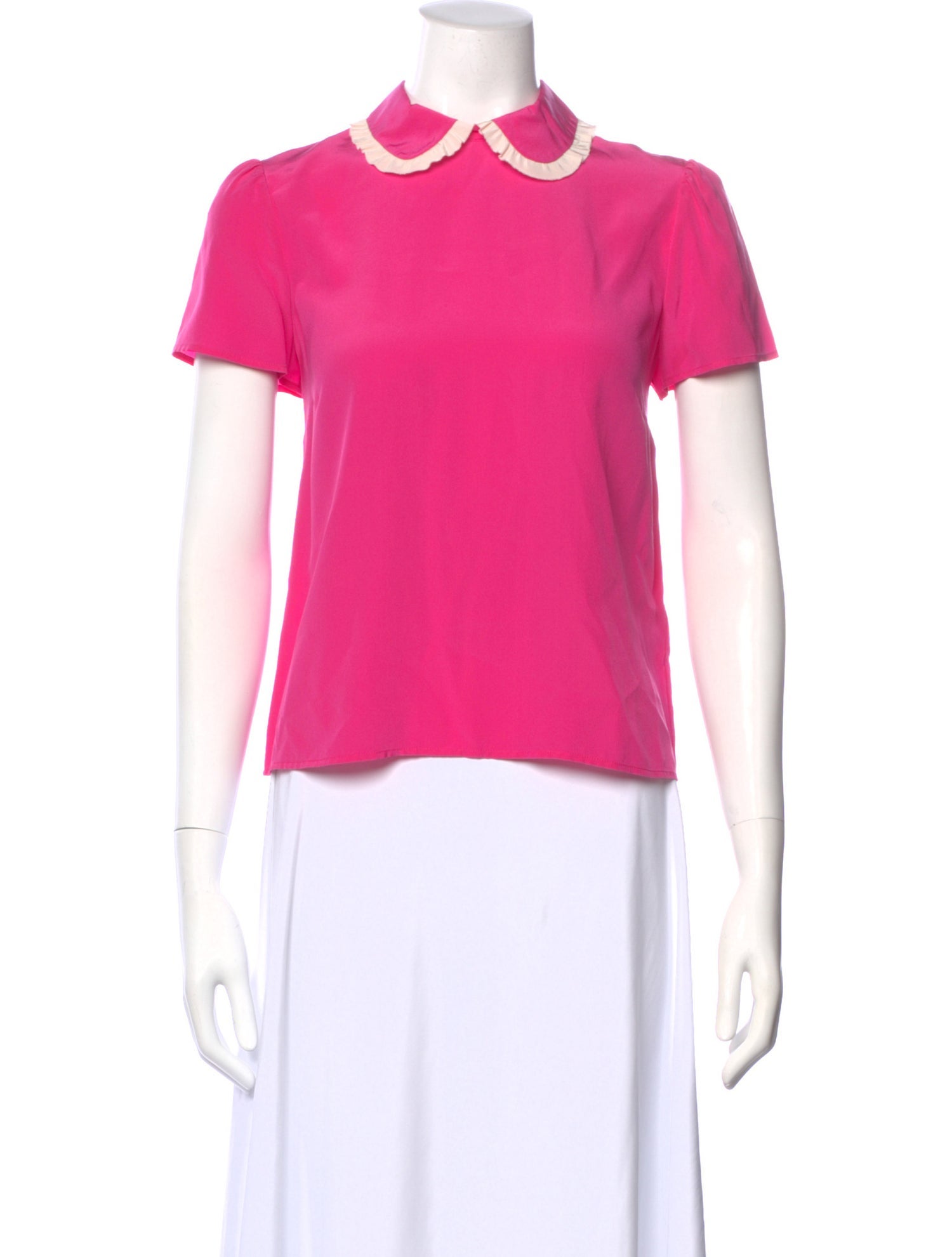 Red Valentino Silk Short Sleeve Top