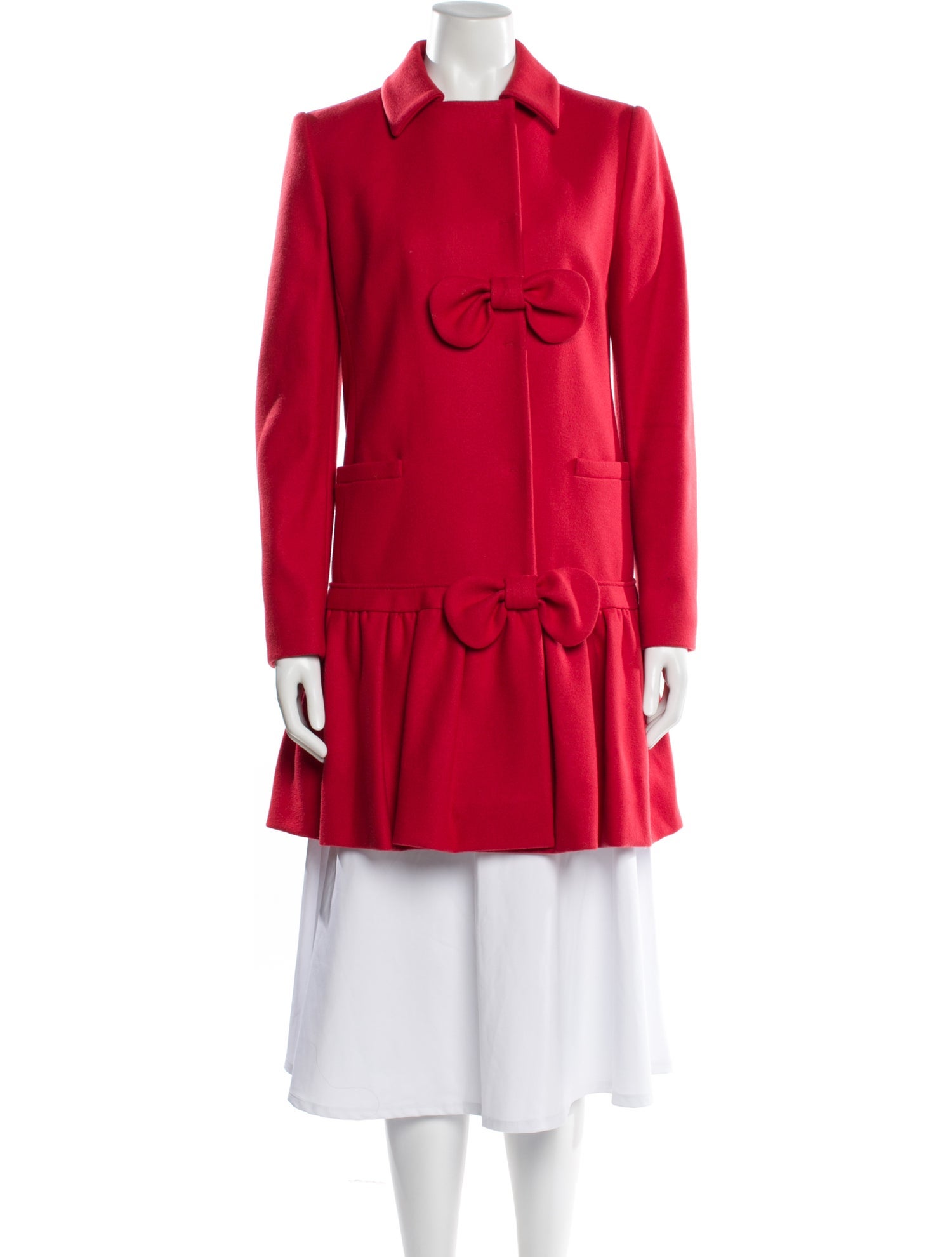 Red Valentino Wool Trench Coat