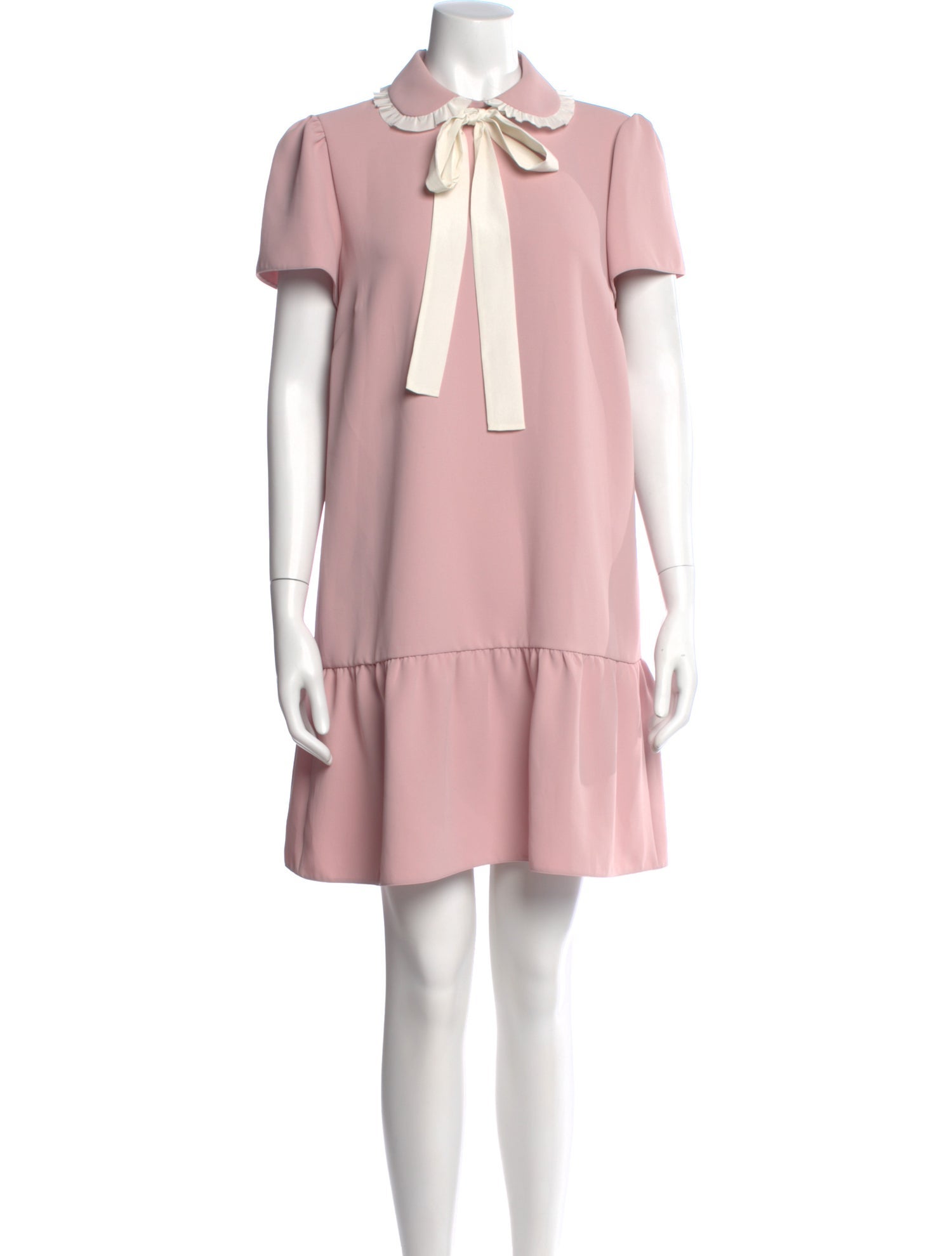 Red Valentino Crew Neck Mini Dress