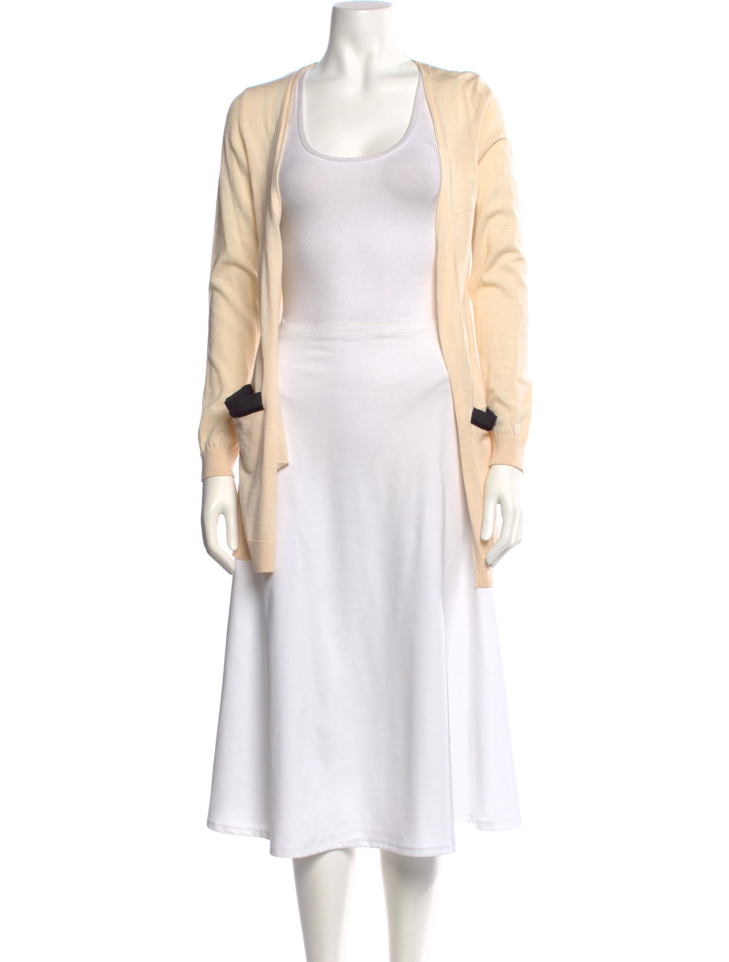 Red Valentino Open Front Sweater