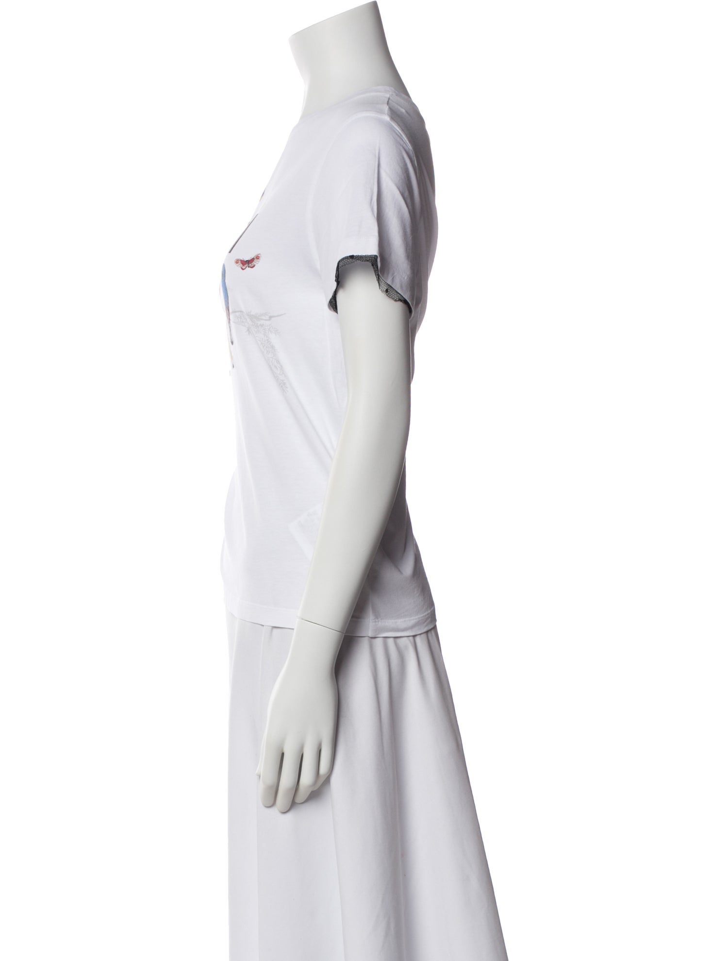 Red Valentino Graphic Print Crew Neck T-Shirt