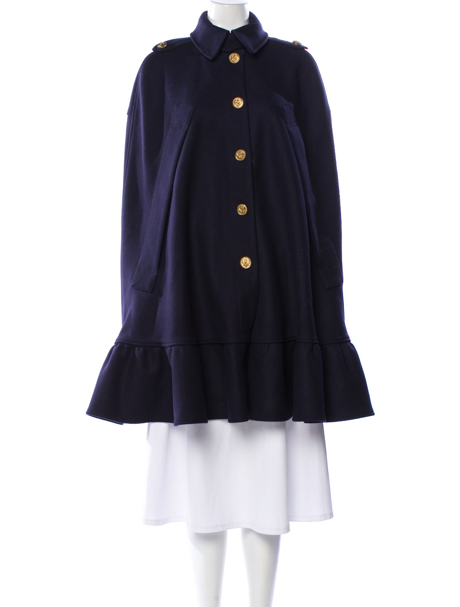 Red Valentino Wool Cape