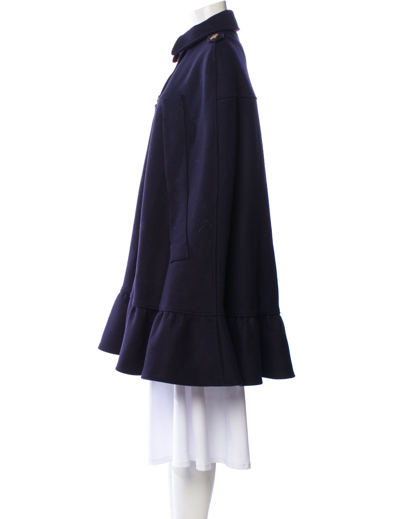 Red Valentino Wool Cape