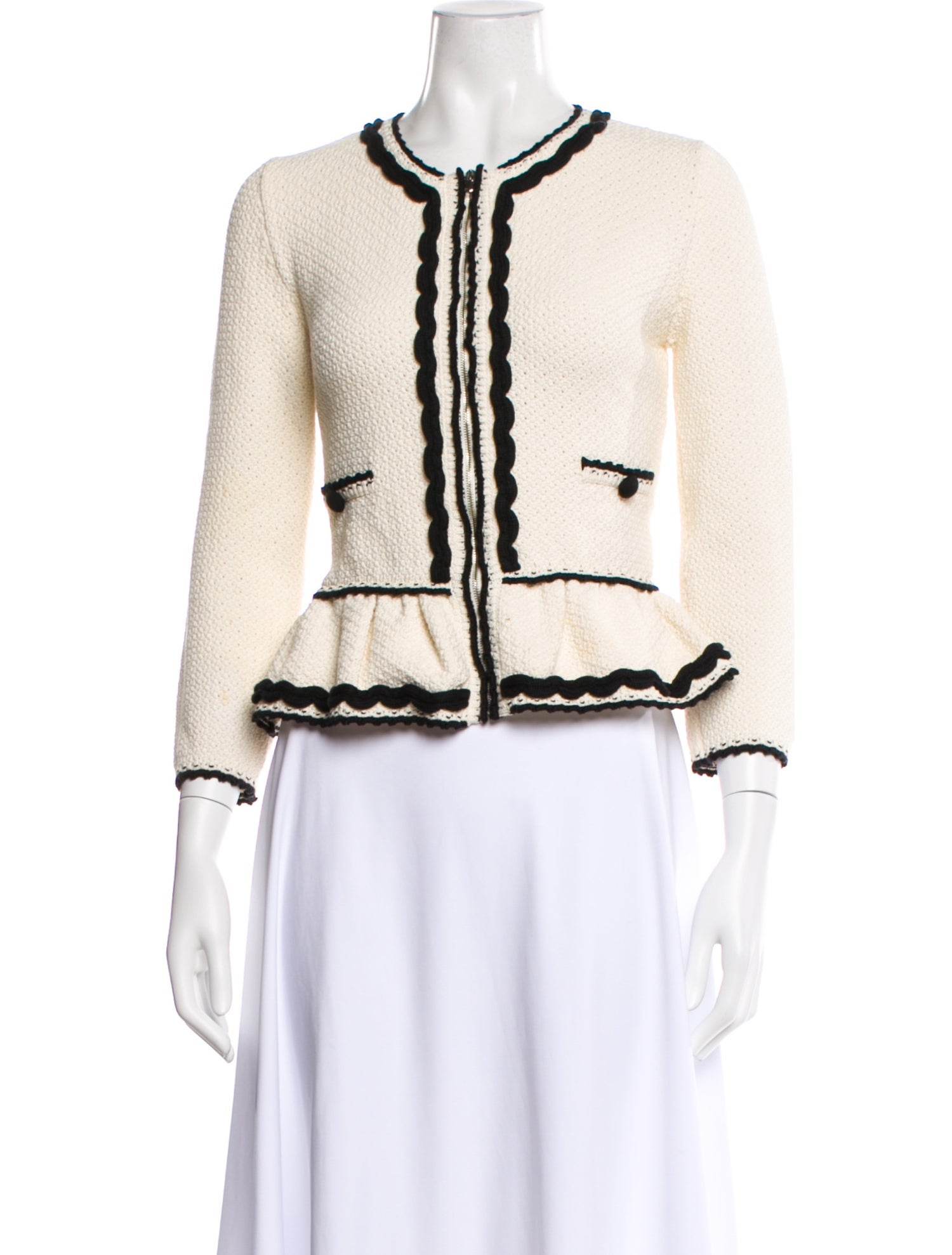 Red Valentino Tweed Pattern Jacket